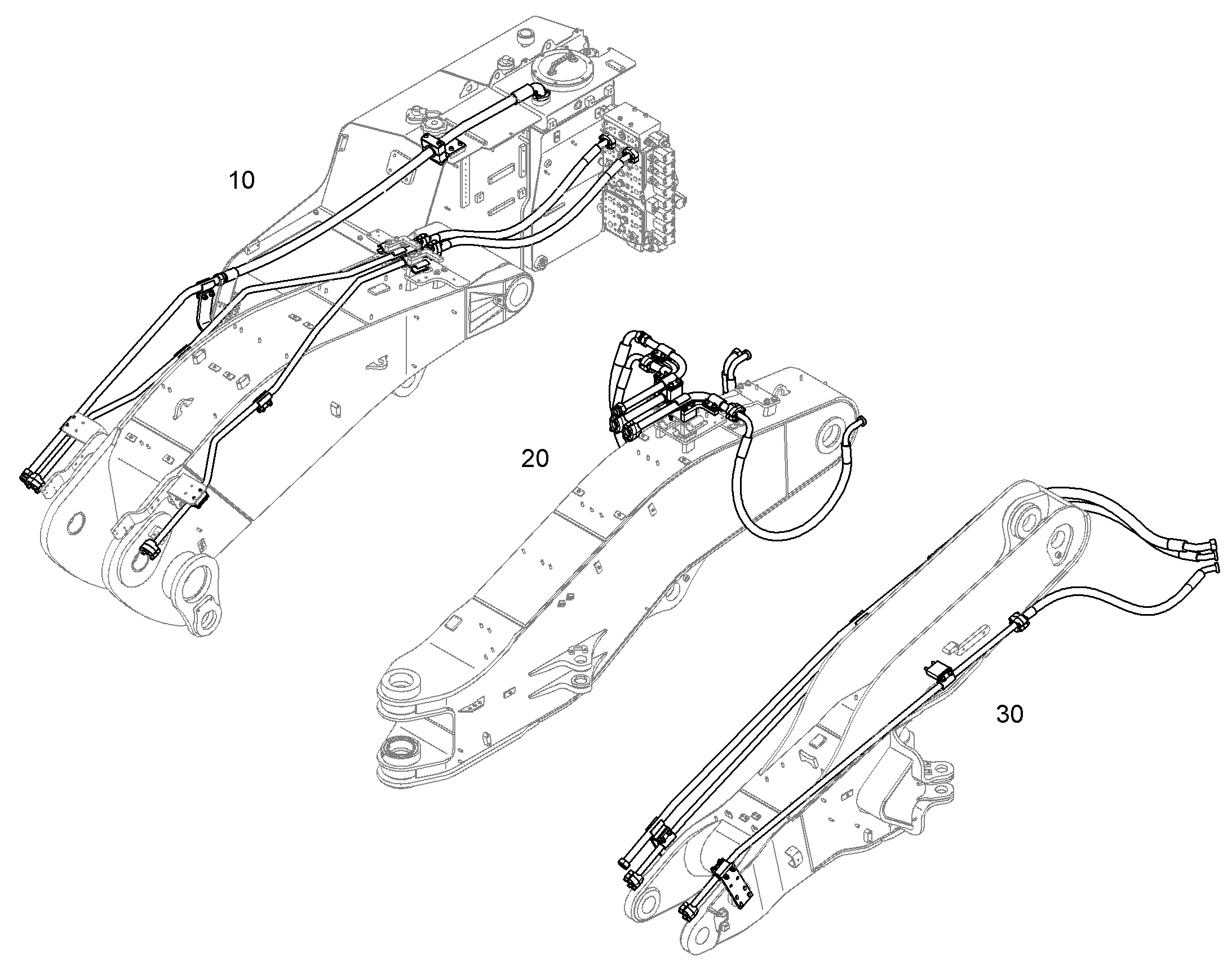 ПРОВОДКА МОНТАЖ AHS 10828646 LIEBHERR