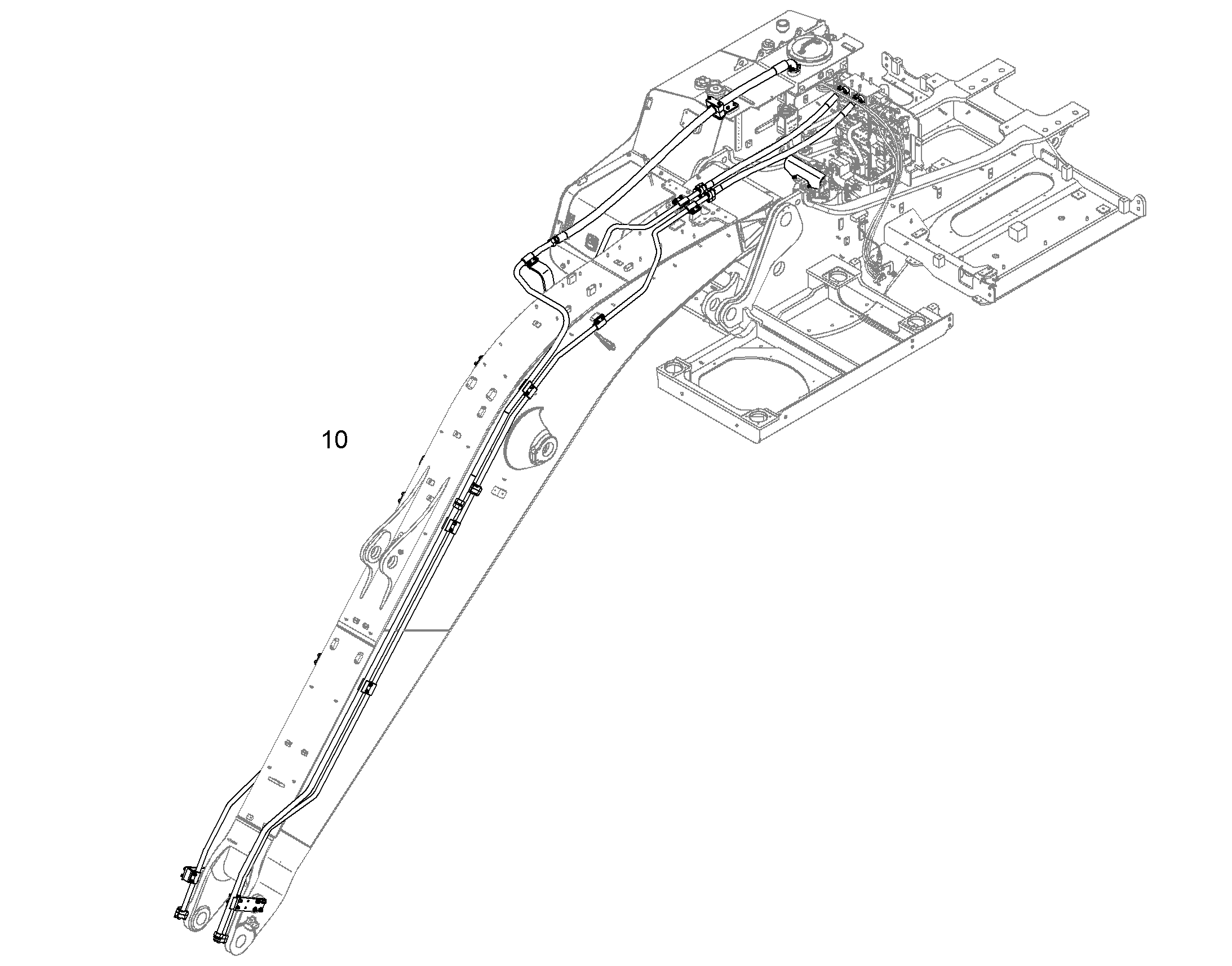 ПРОВОДКА МОНТАЖ AHS 10832566 LIEBHERR