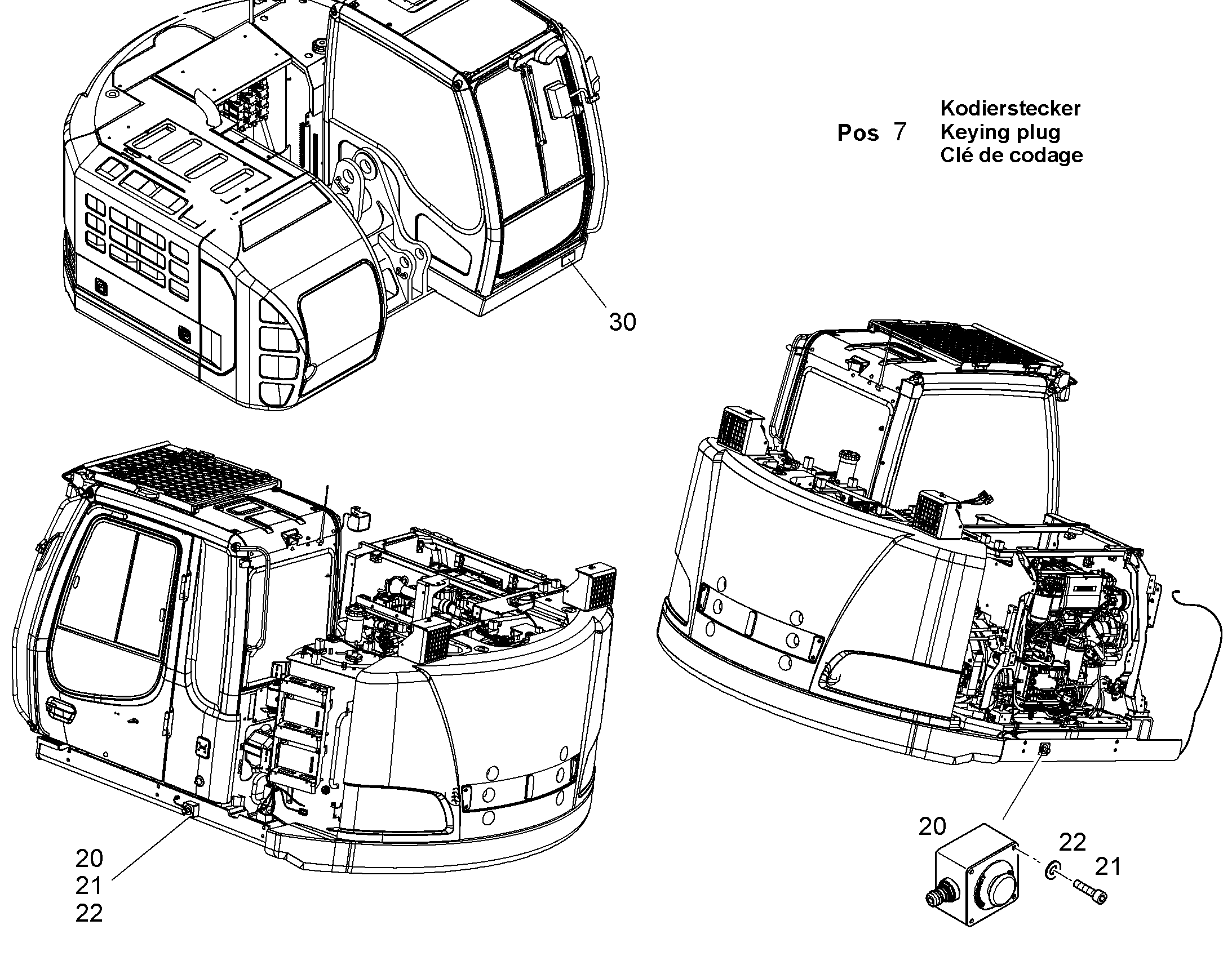 ПРОЖЕКТОР В СБОРЕ 11738625 LIEBHERR