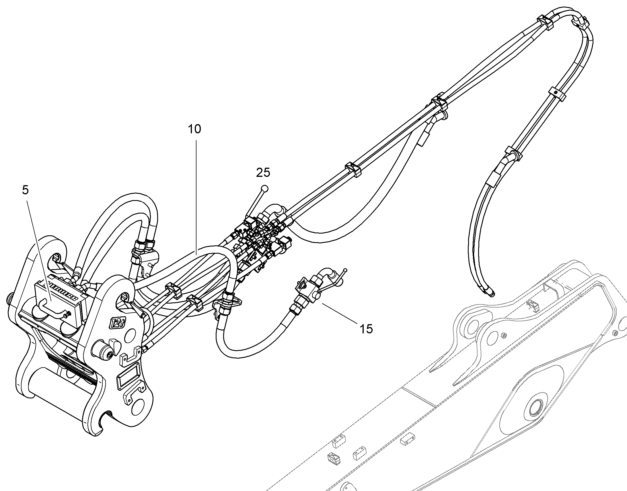 ГИДРАВЛИЧЕСКАЯ СИСТЕМА 10836561 LIEBHERR