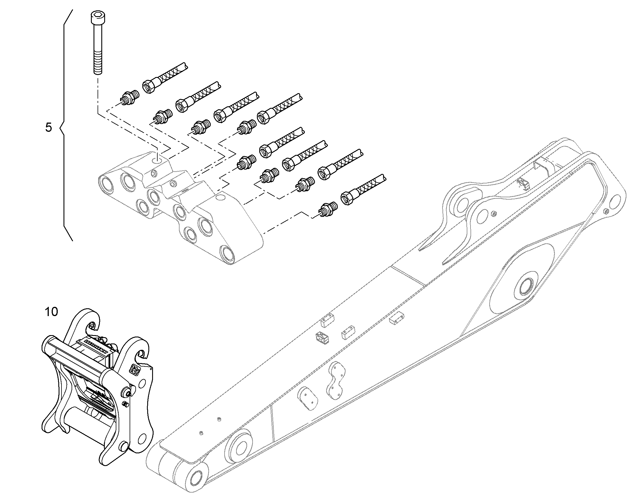 ПРОВОДКА МОНТАЖ AHS 10831138 LIEBHERR