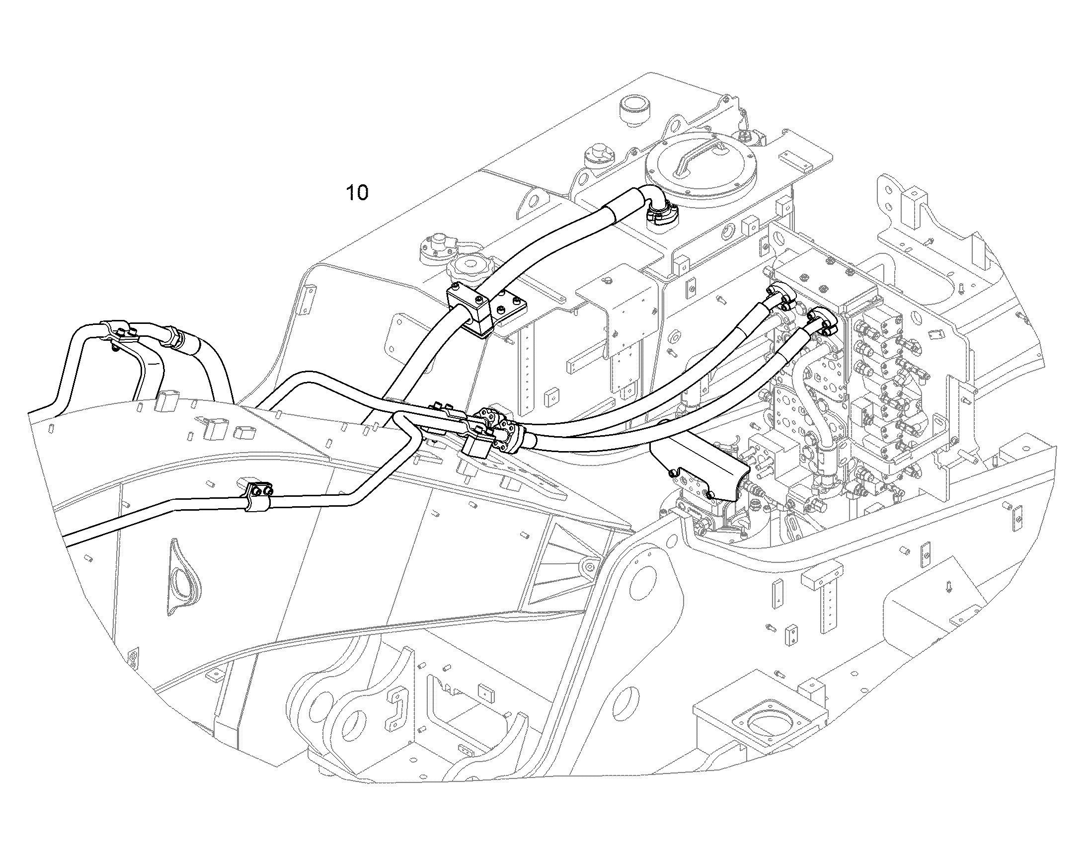 ПРОВОДКА МОНТАЖ AHS 10835741 LIEBHERR