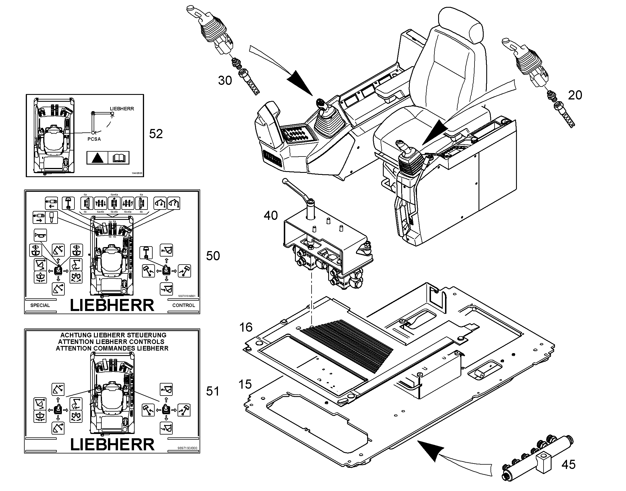 ПЕРЕКЛЮЧАЮЩИЙ КЛАПАН, УСТ. 10840580 LIEBHERR
