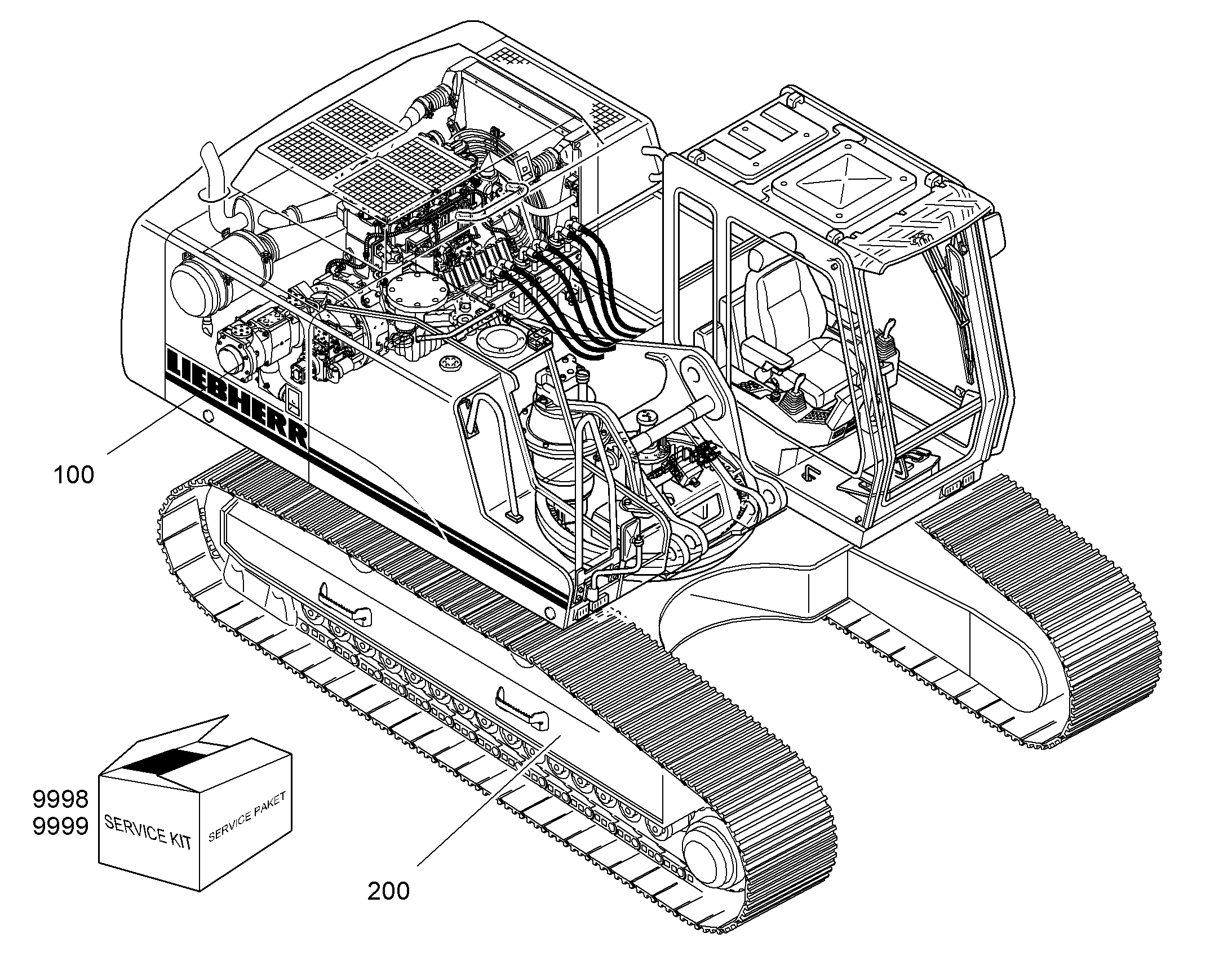 ШАССИ, КОМПЛЕКТ 10340905 LIEBHERR