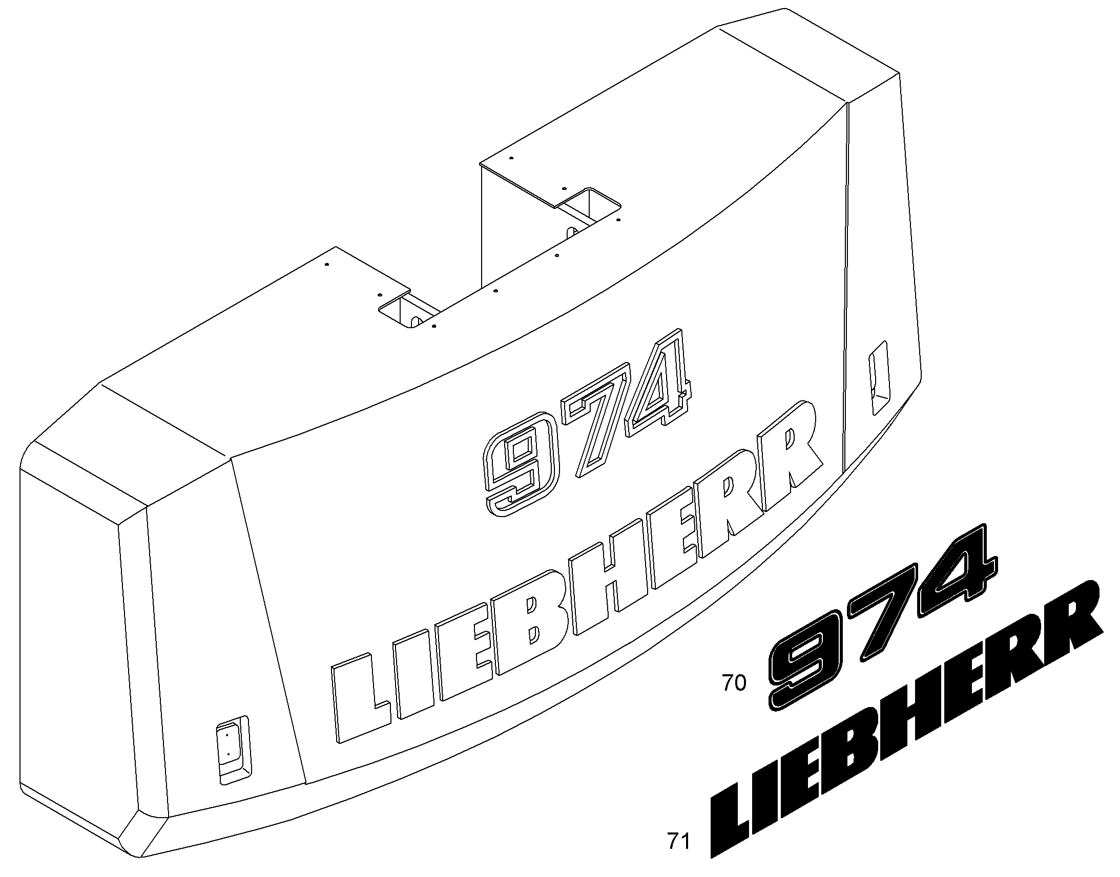 ТАБЛИЧКА 10408663 LIEBHERR