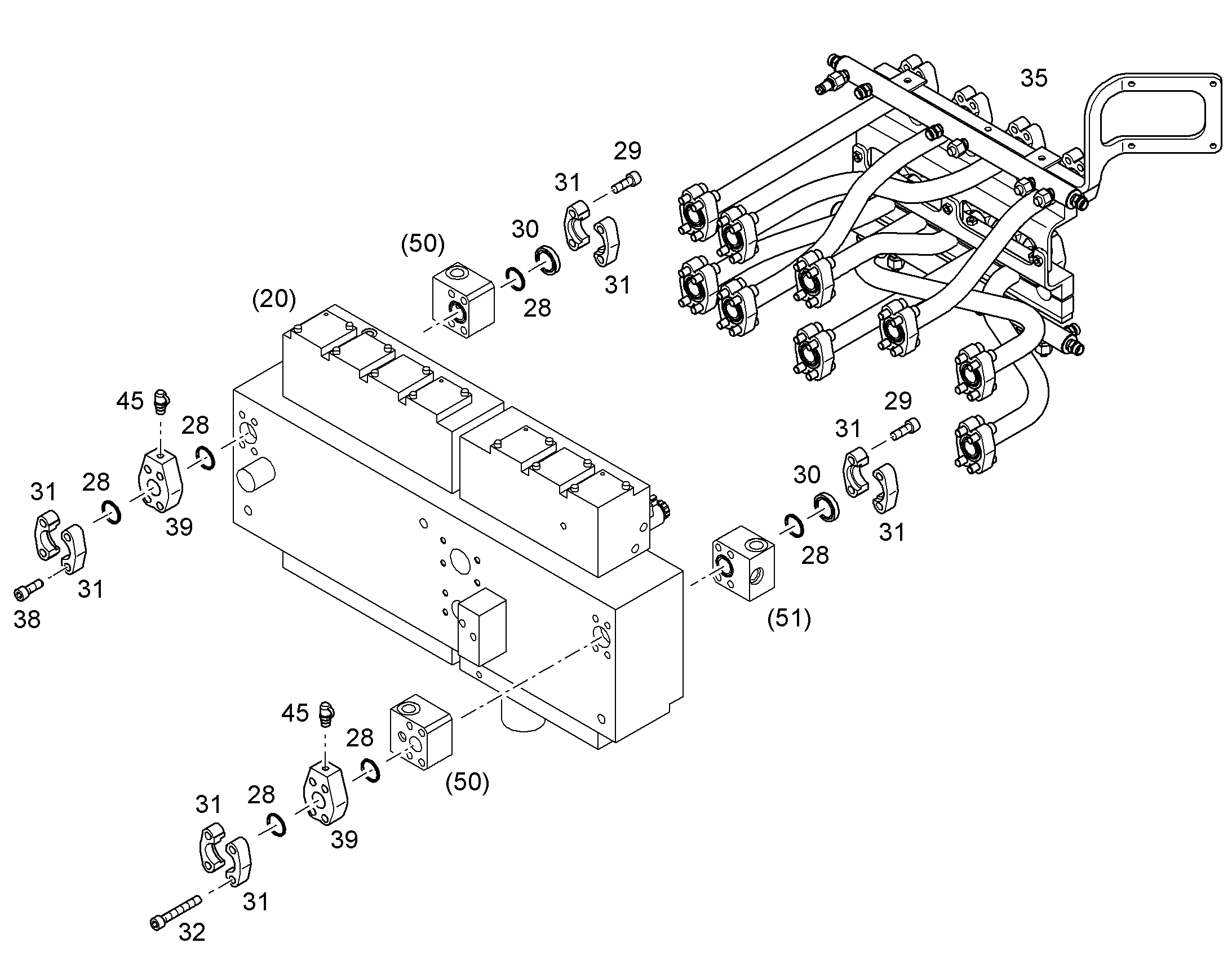 ЛИНИЯ НАПОРНАЯ 10389655 LIEBHERR