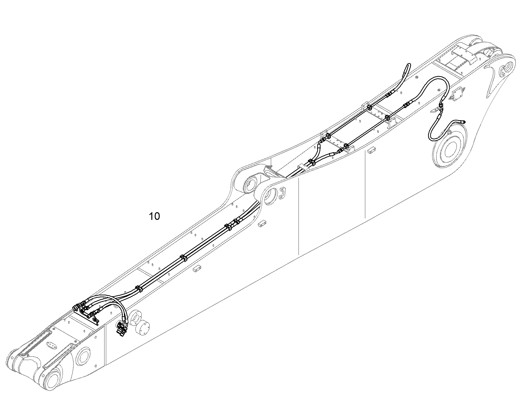 ПРОВОДКА ПРИВОД МЕХ. ПОВОРОТА 10840957 LIEBHERR