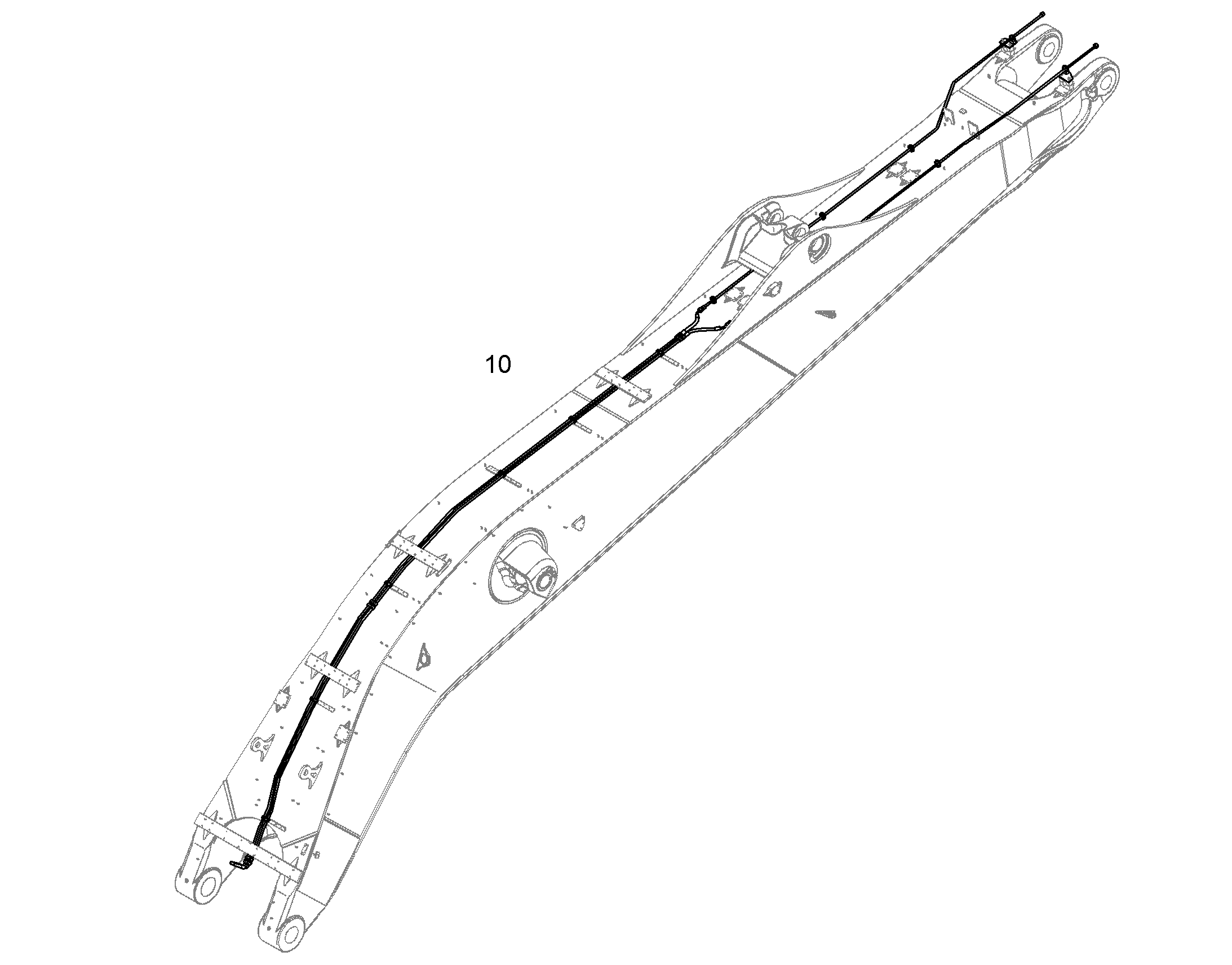 ПРОВОДКА ПРИВОД МЕХ. ПОВОРОТА 10841030 LIEBHERR