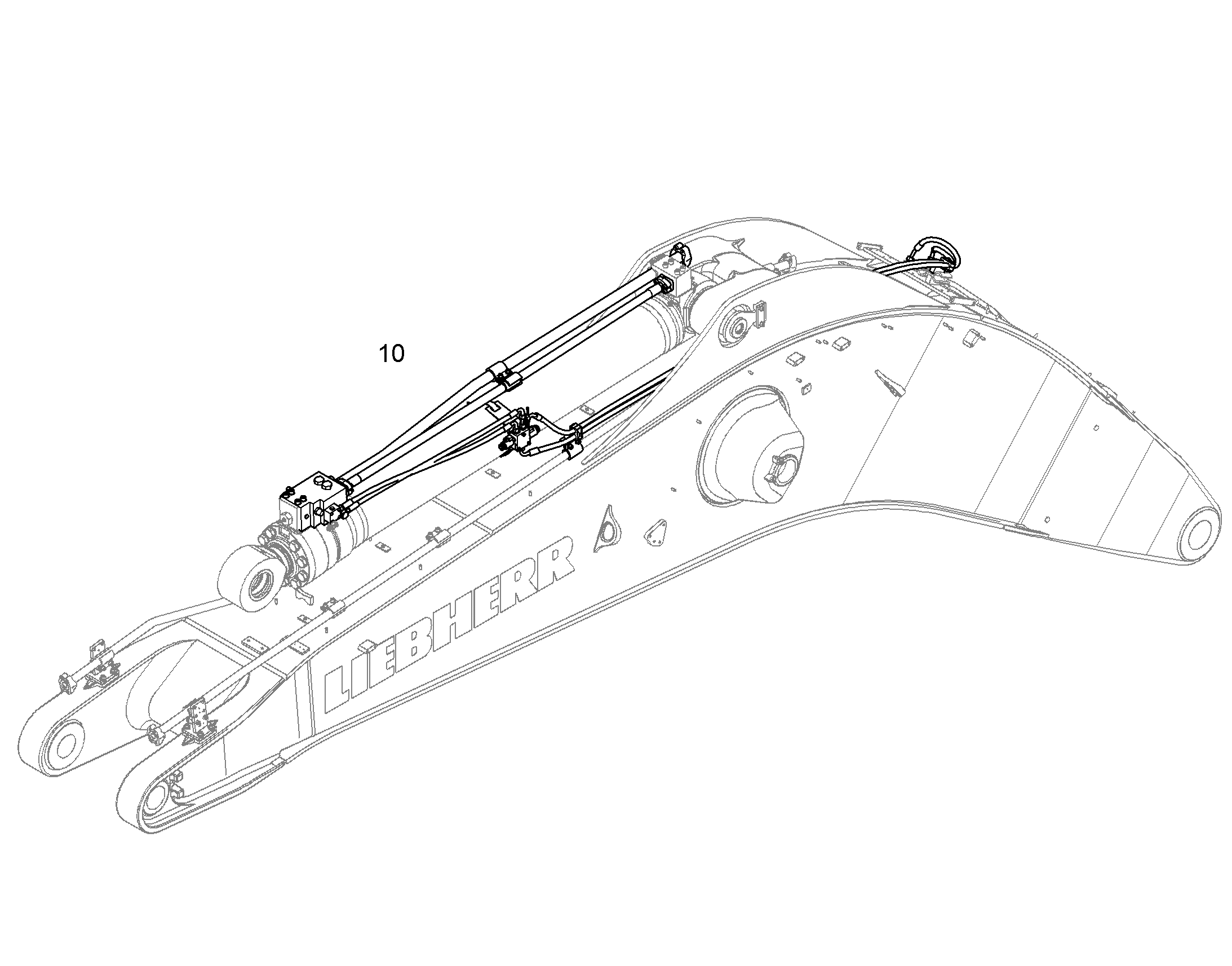 ЗАЩ.ТРУБЫ ЦИЛ.РУК. 10843563 LIEBHERR