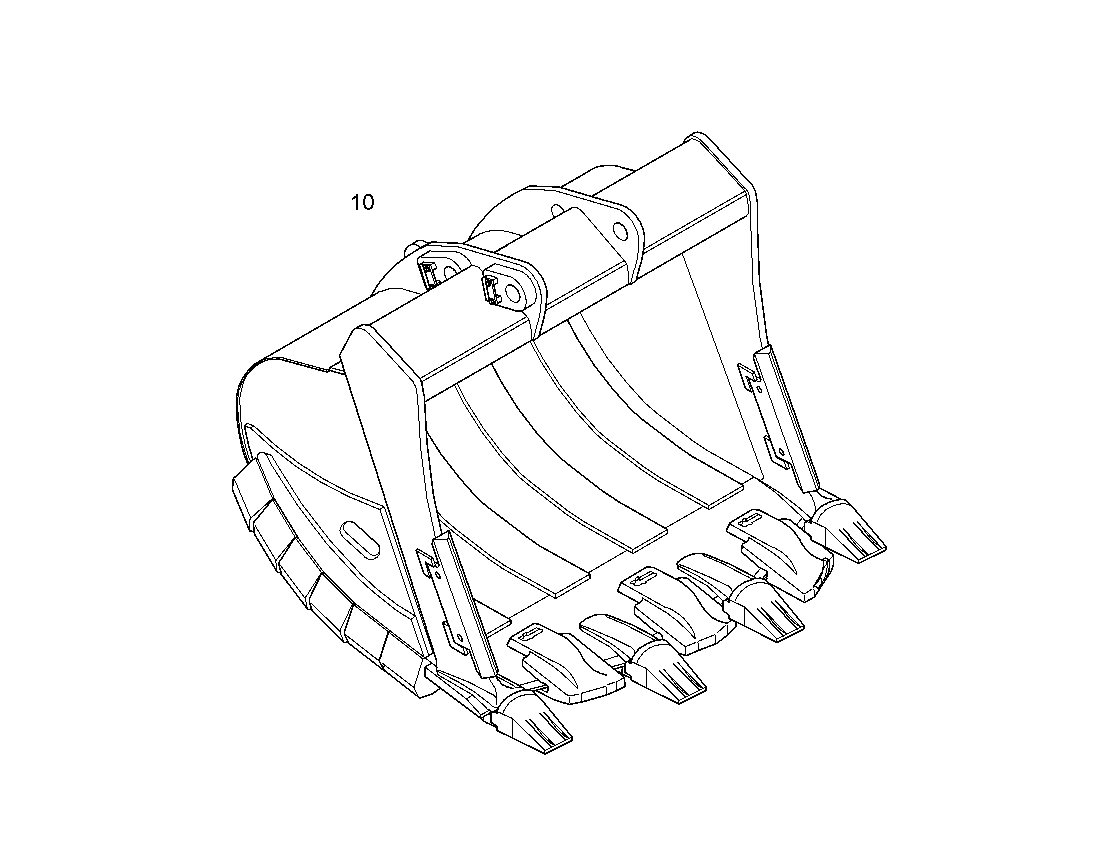 ЛОПАТА ОБРАТНАЯ HDV 10834240 LIEBHERR
