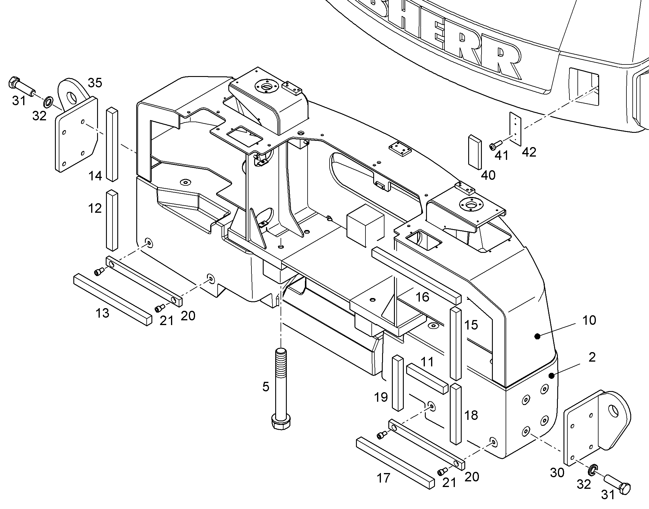 U-ОБРАЗНЫЙ ПРОФИЛЬ 10833443 LIEBHERR