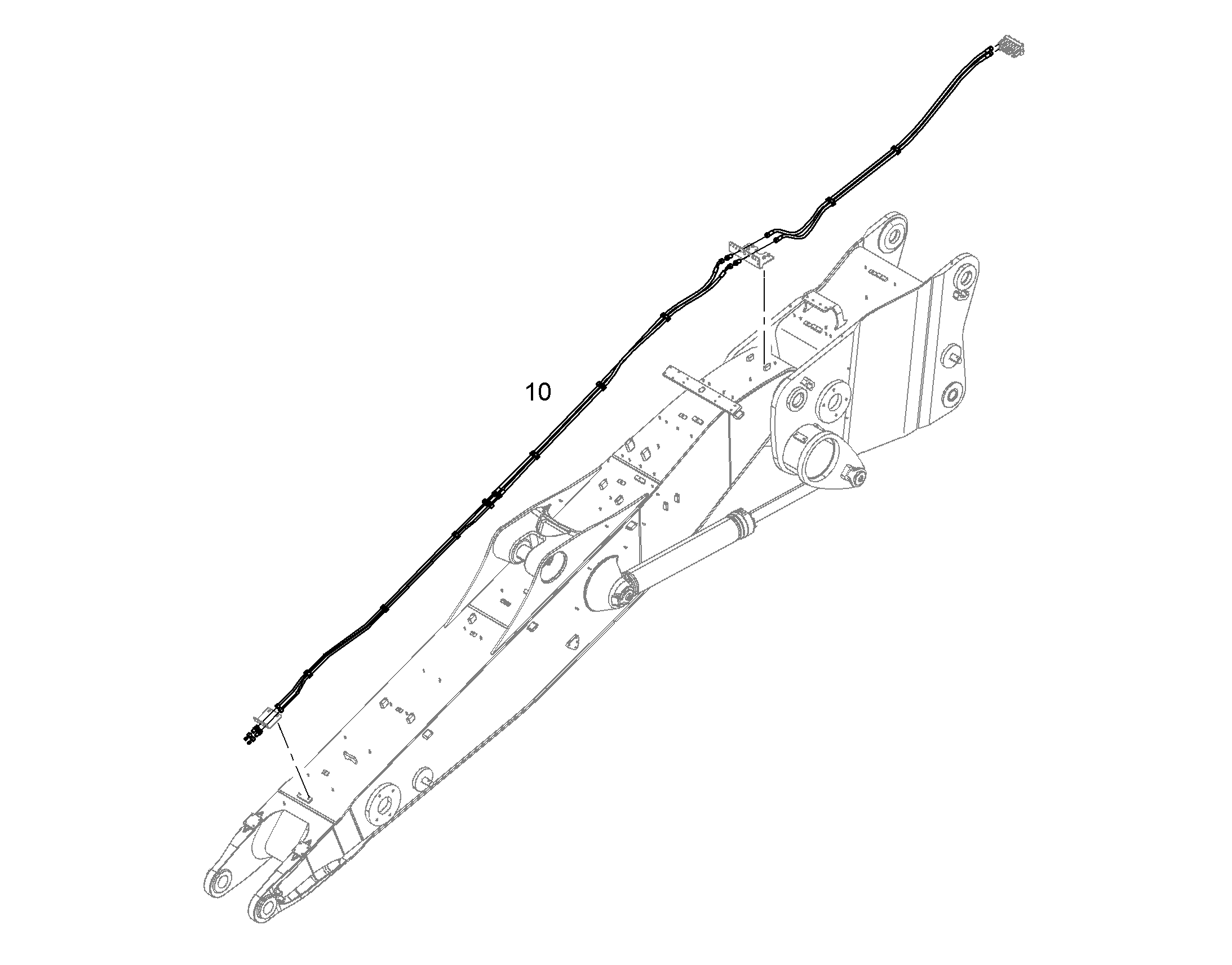 ПРОВОДКА ПРИВОД МЕХ. ПОВОРОТА 10840706 LIEBHERR