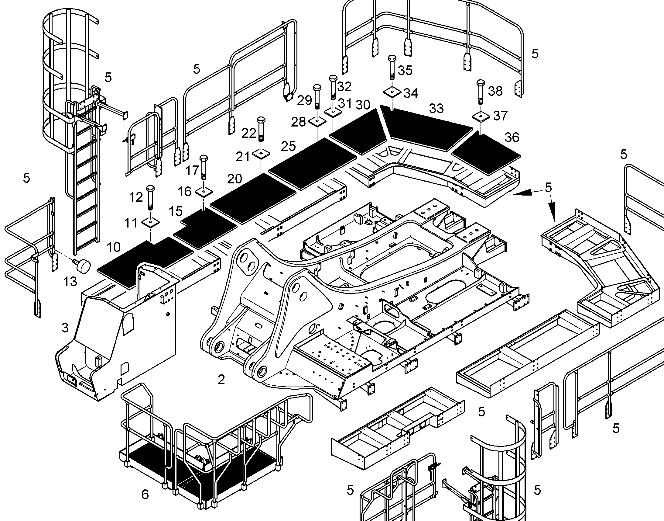 ПЕРЕОБОРУД. ПОВОР. ПЛАТФОРМЫ 10838671 LIEBHERR