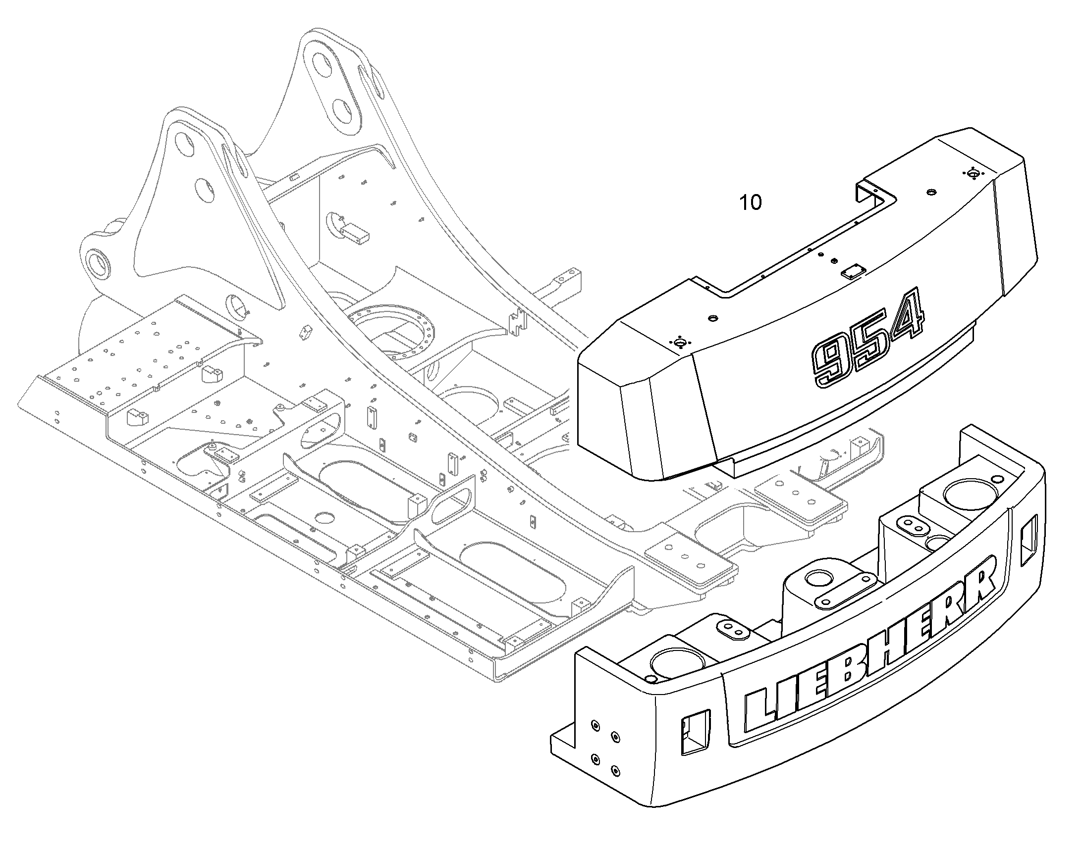 БАЛЛАСТНЫЙ ГРУЗ, УЗЕЛ 10838373 LIEBHERR