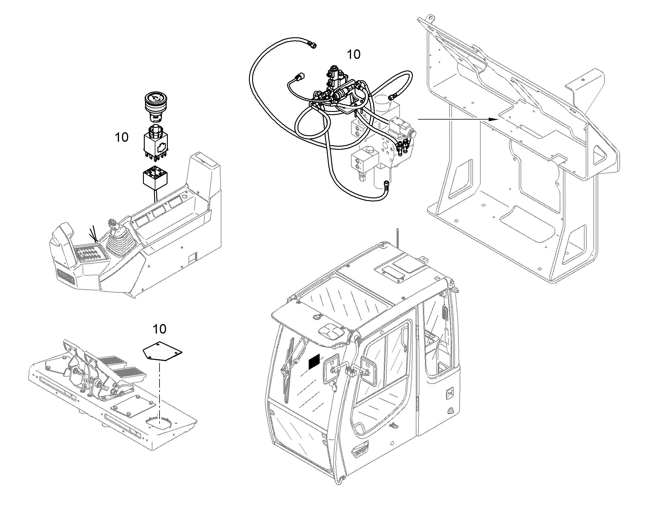 ДООБОРУДОВАНИЕ УПРАВЛЕНИЕ AHS11 10839107 LIEBHERR