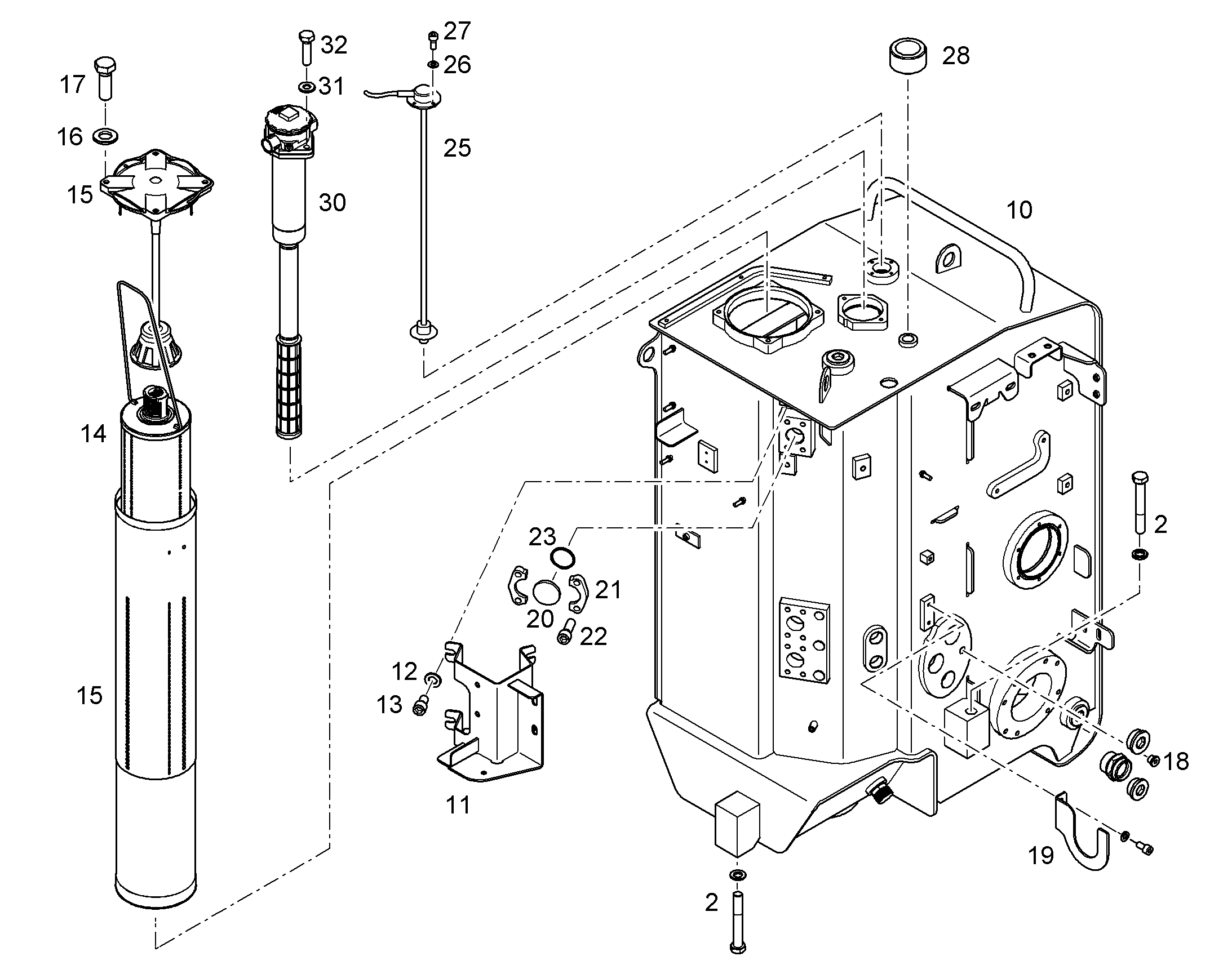 ФИЛЬТРУЮЩИЙ ЭЛЕМЕНТ 10µm 10802765 LIEBHERR