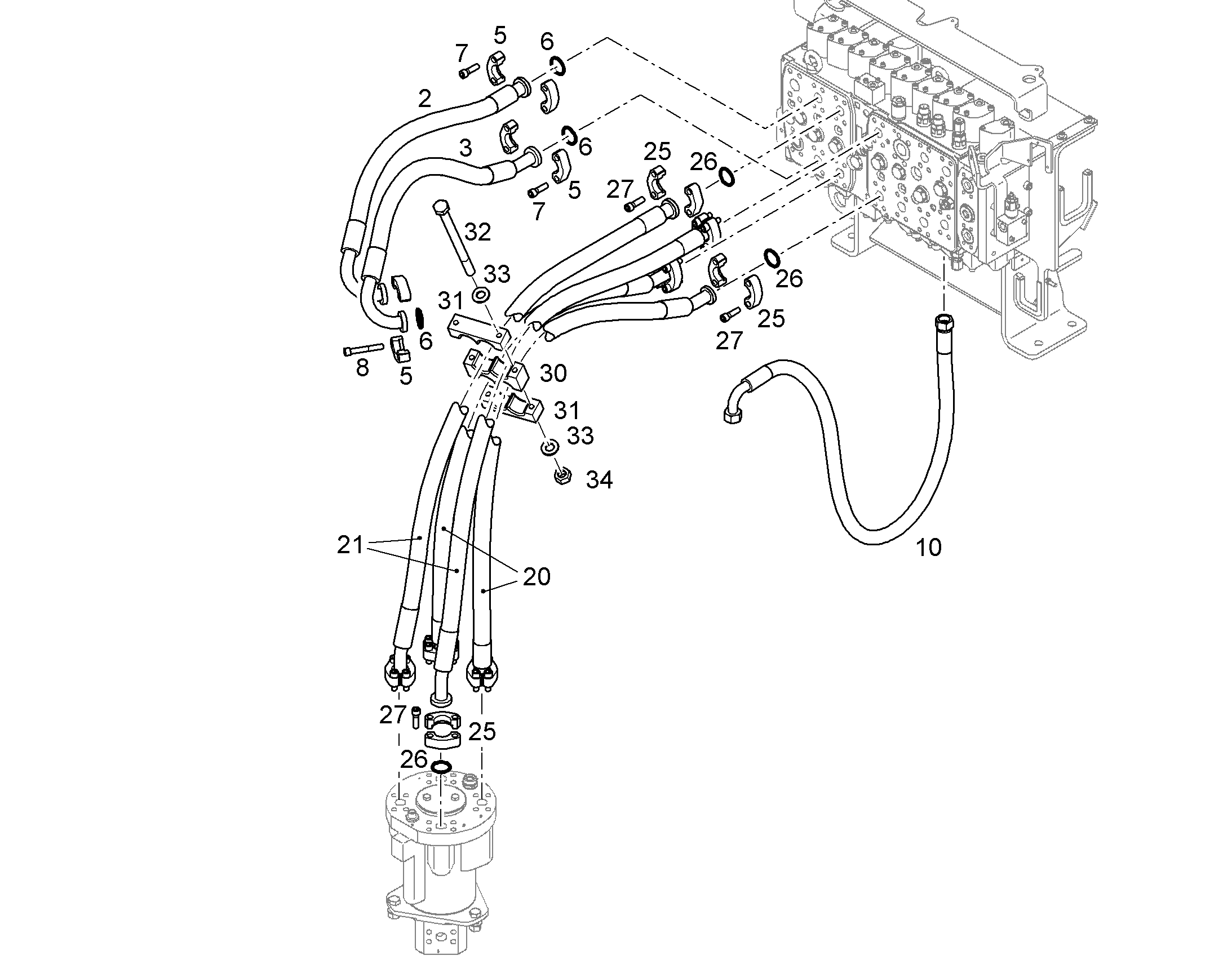 ШЛАНГ 25X760 10802268 LIEBHERR