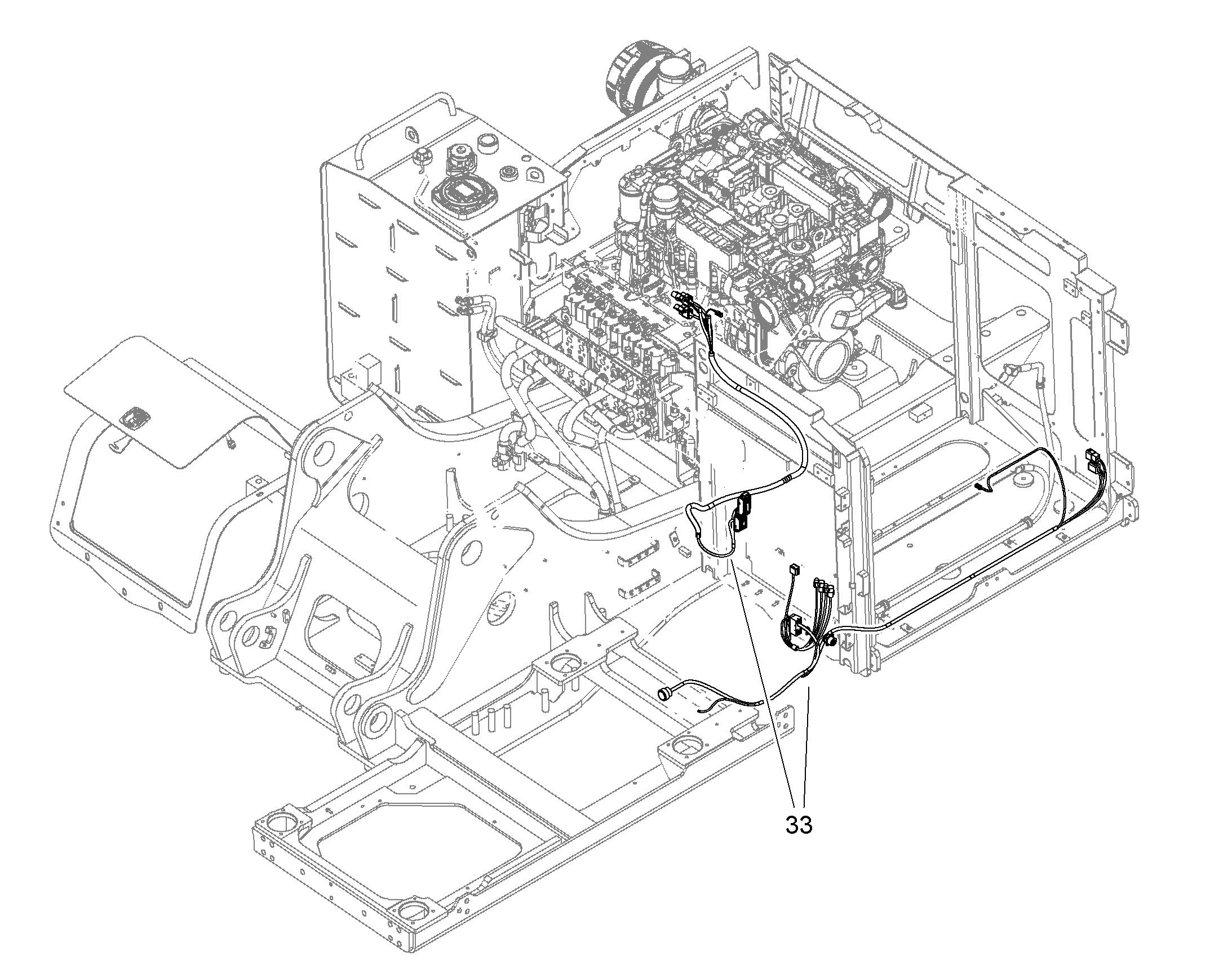 ЖГУТ КАБЕЛЕЙ ДВИГАТЕЛЬ W3-M 10841190 LIEBHERR
