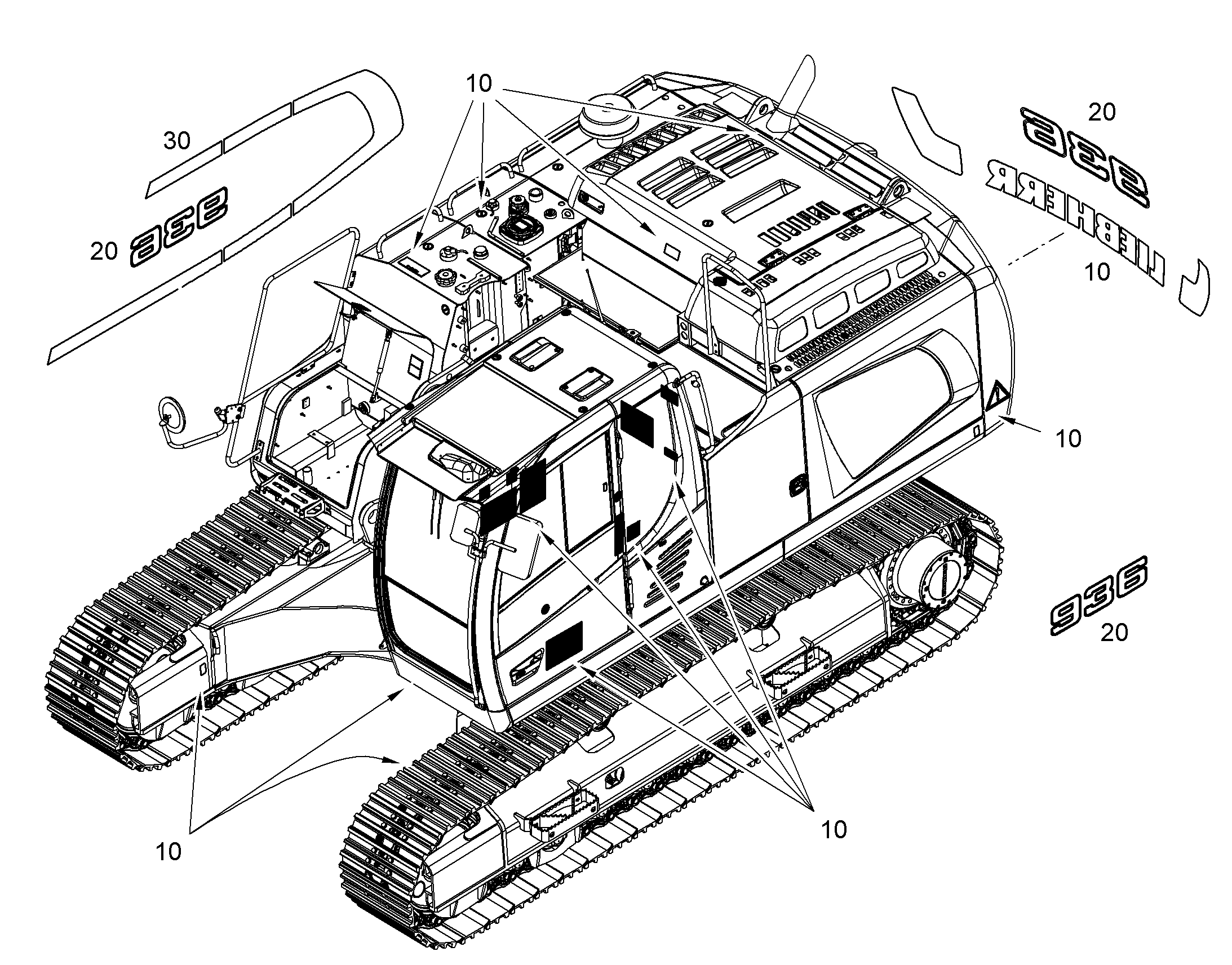 ТАБЛИЧКИ 10389679 LIEBHERR