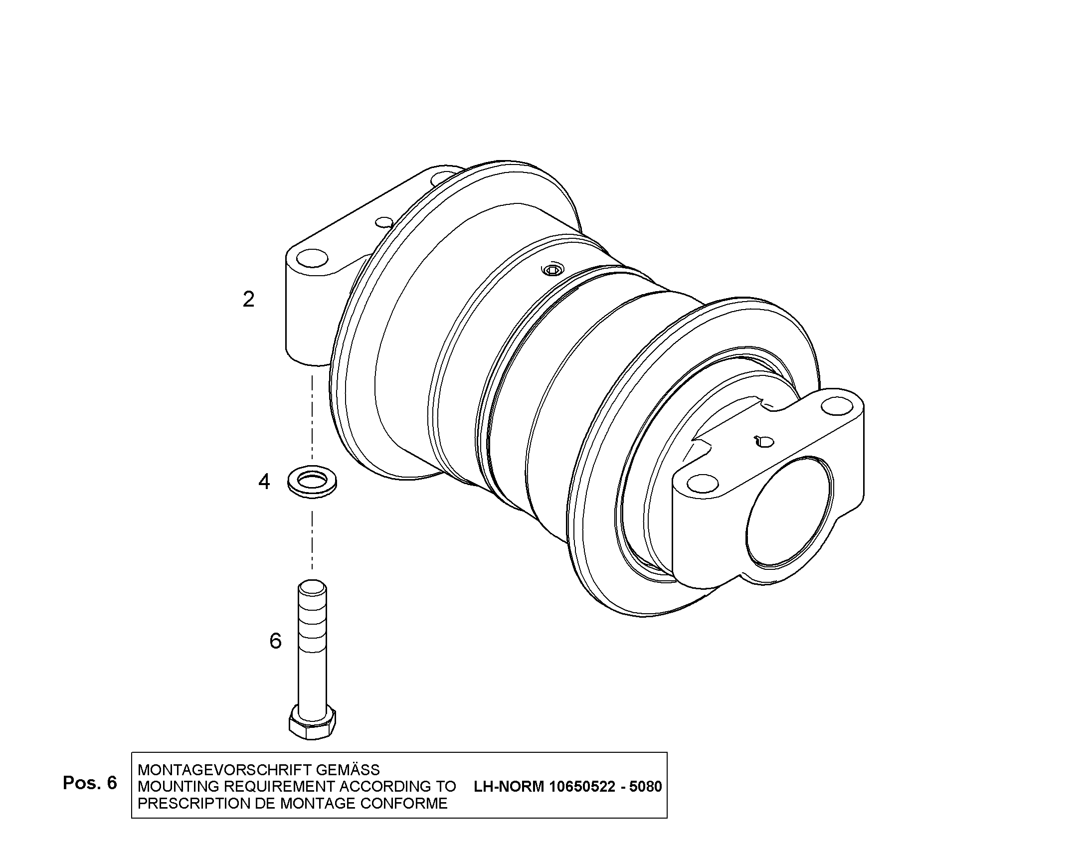 РОЛИК ХОДОВОЙ B60 11005697 LIEBHERR