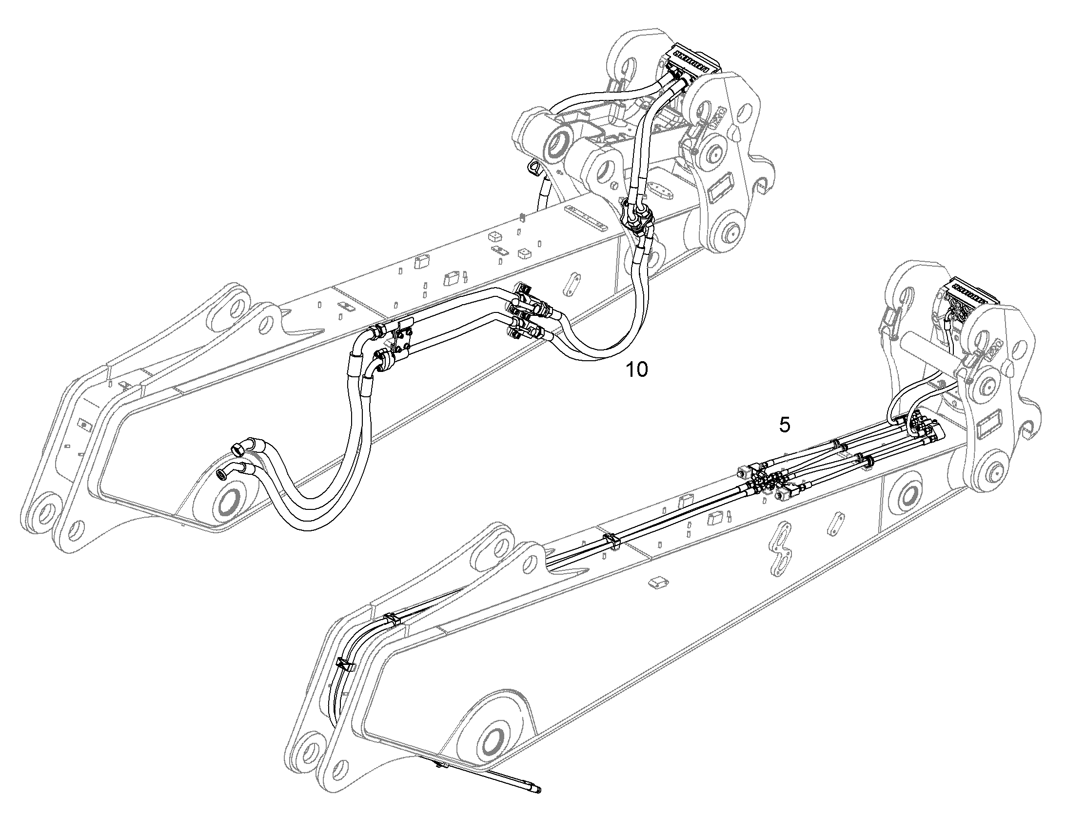 ПРОВОДКА МОНТАЖ AHS 10821713 LIEBHERR