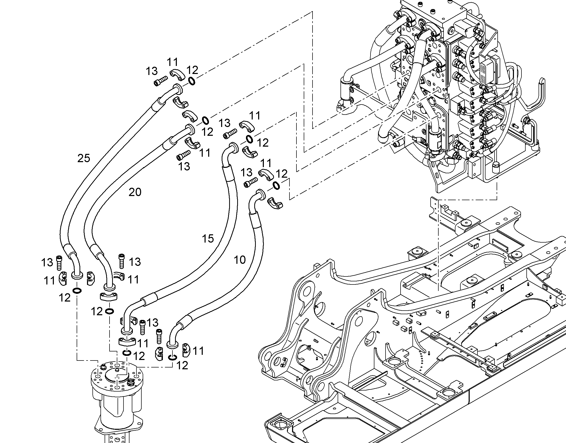 ШЛАНГ 25X1330 11007964 LIEBHERR