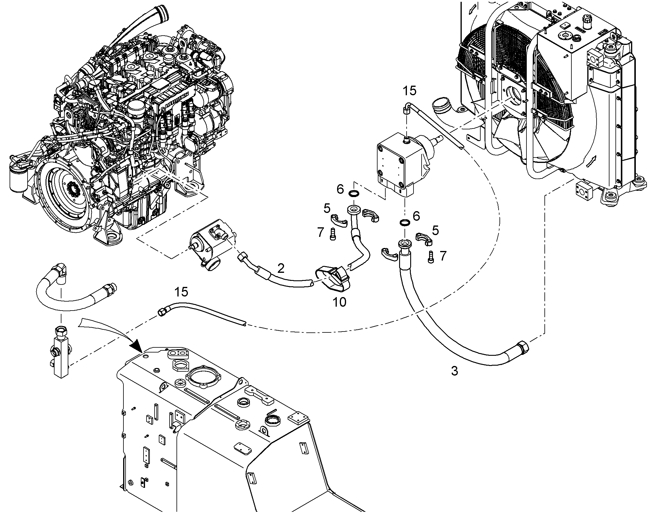 ШЛАНГ 12X1300 11007941 LIEBHERR