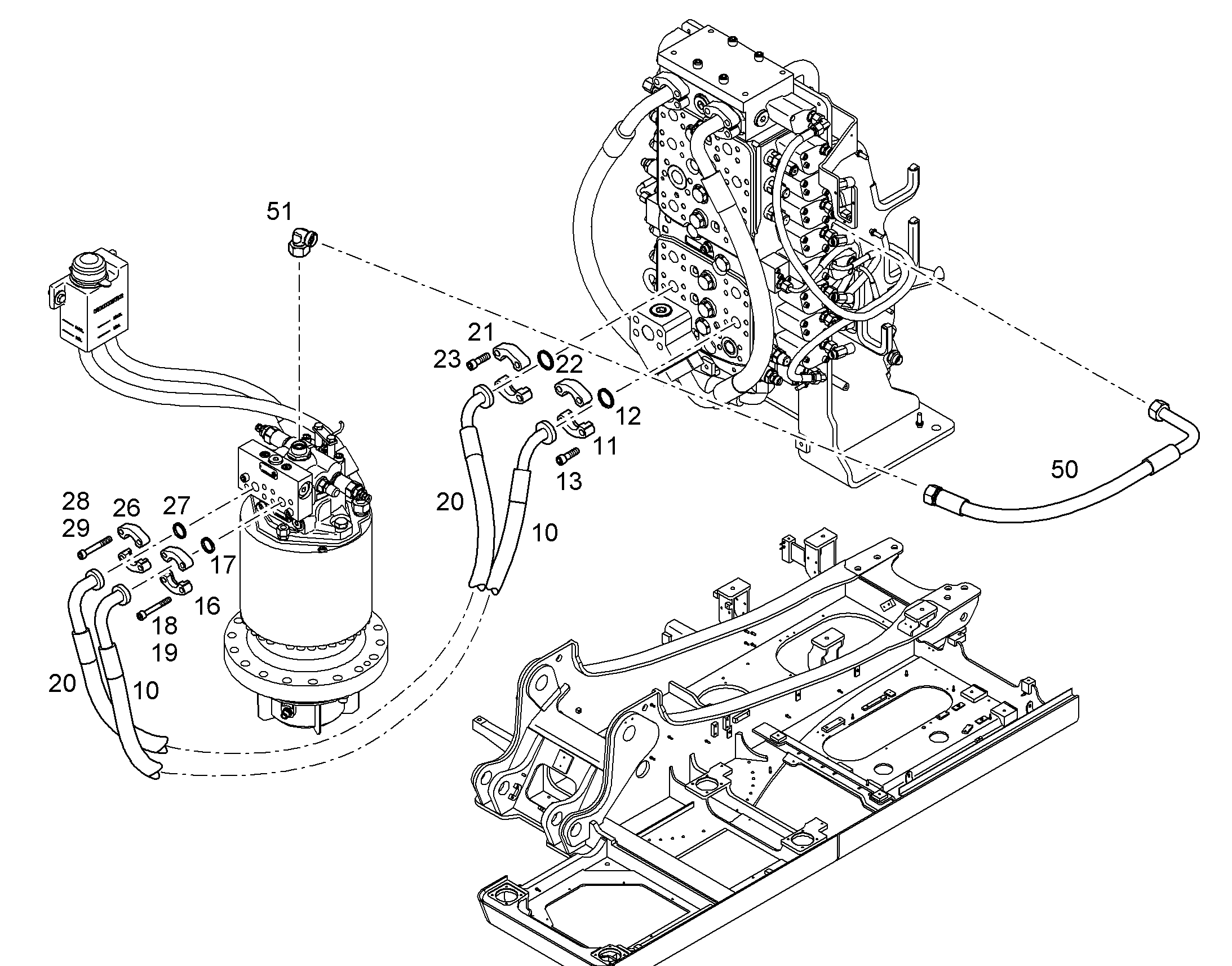 ШЛАНГ 20X700 11101557 LIEBHERR
