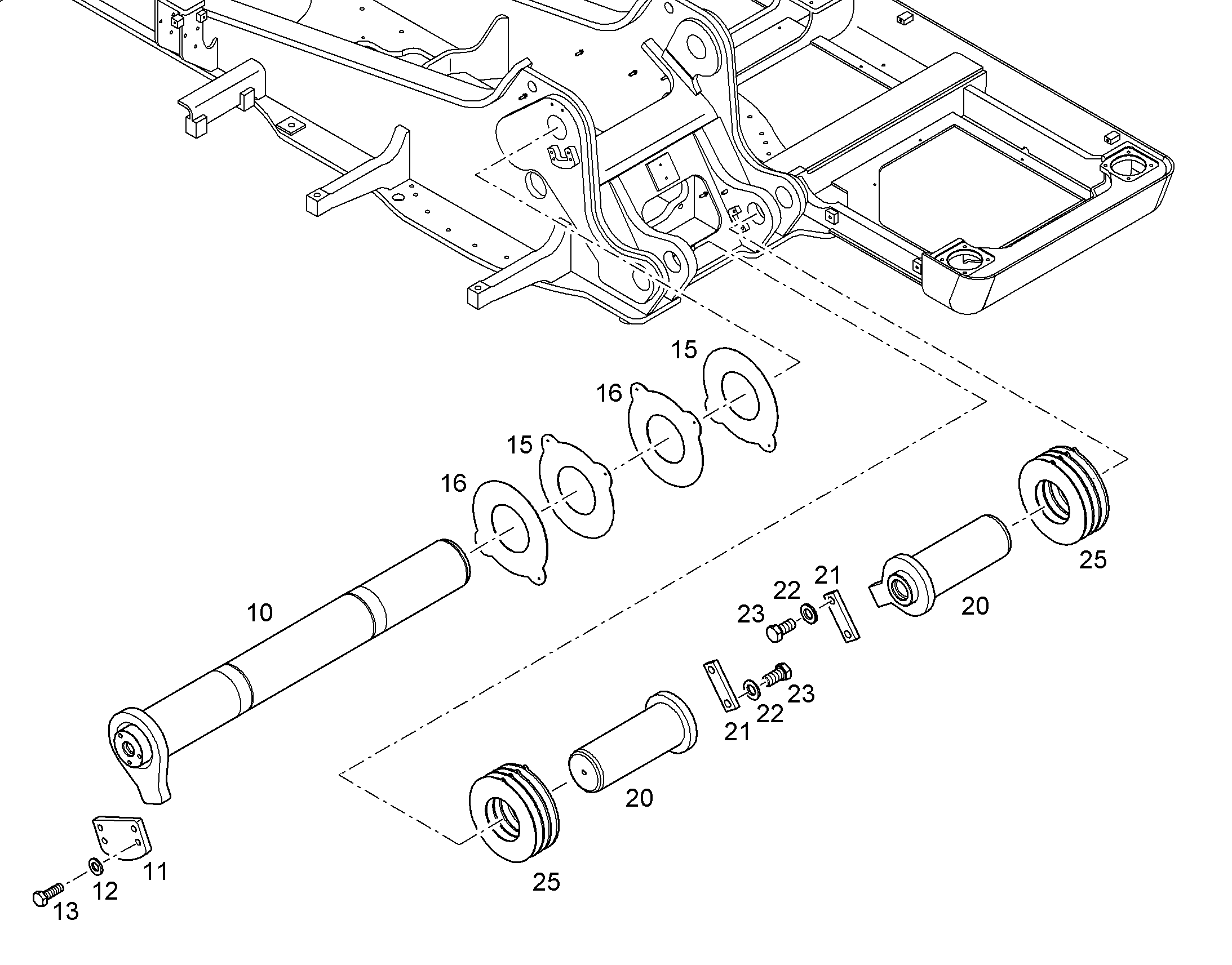 БОЛТ 90X792X745 10833866 LIEBHERR