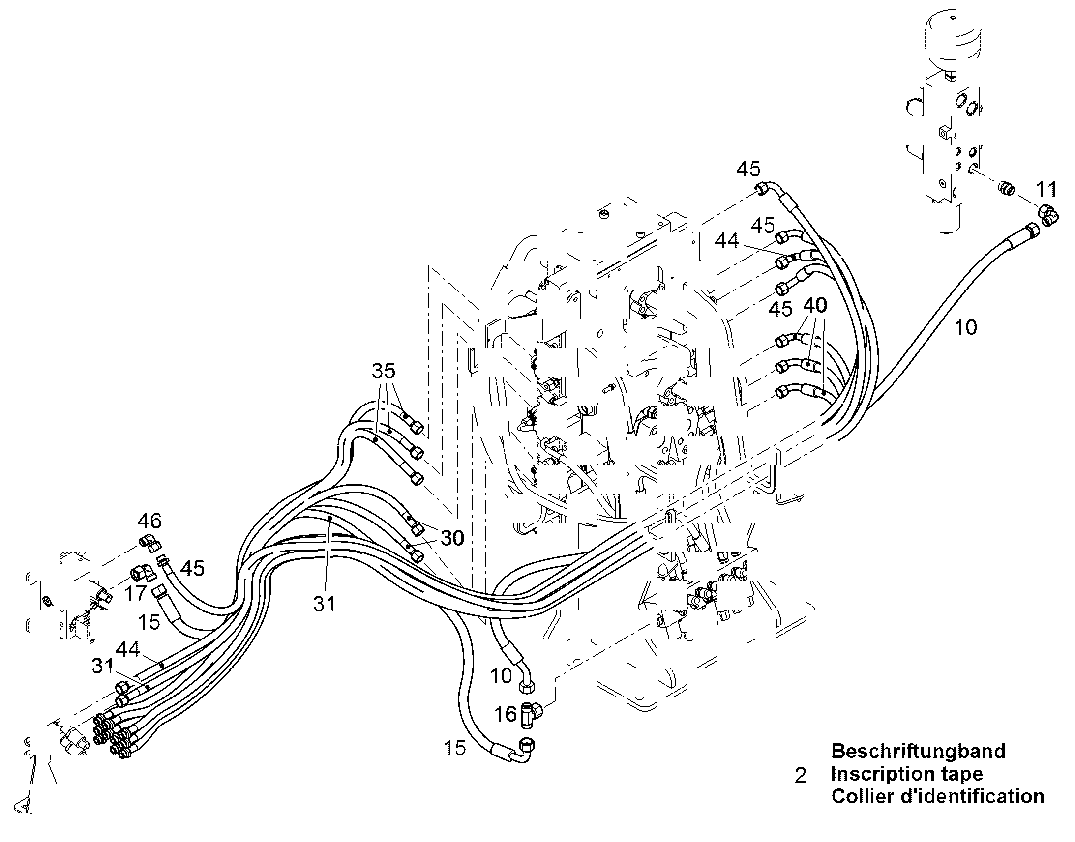 ШЛАНГ УПРАВЛЕНИЯ 10X1250 11088725 LIEBHERR