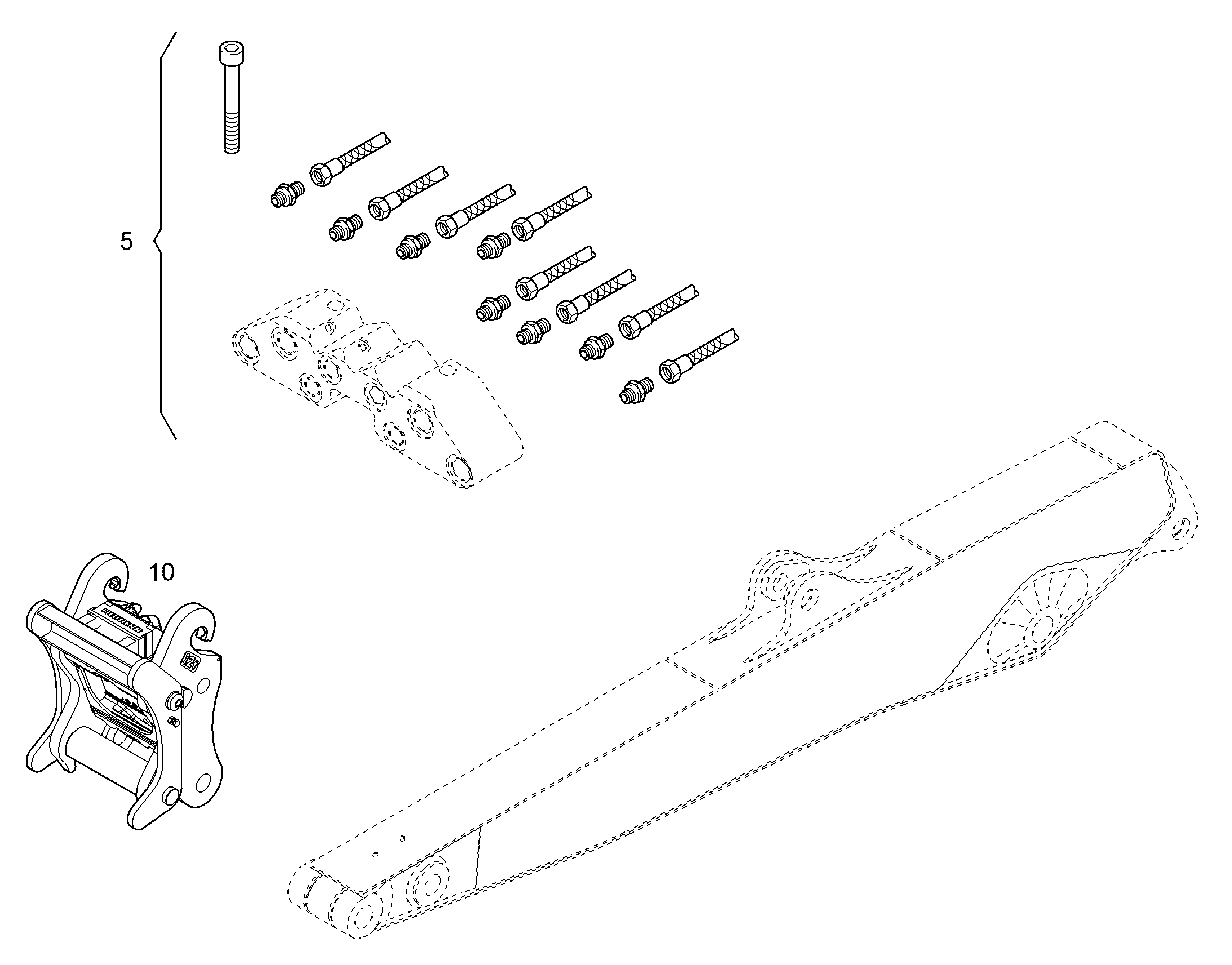 ПРОВОДКА МОНТАЖ AHS 10837883 LIEBHERR