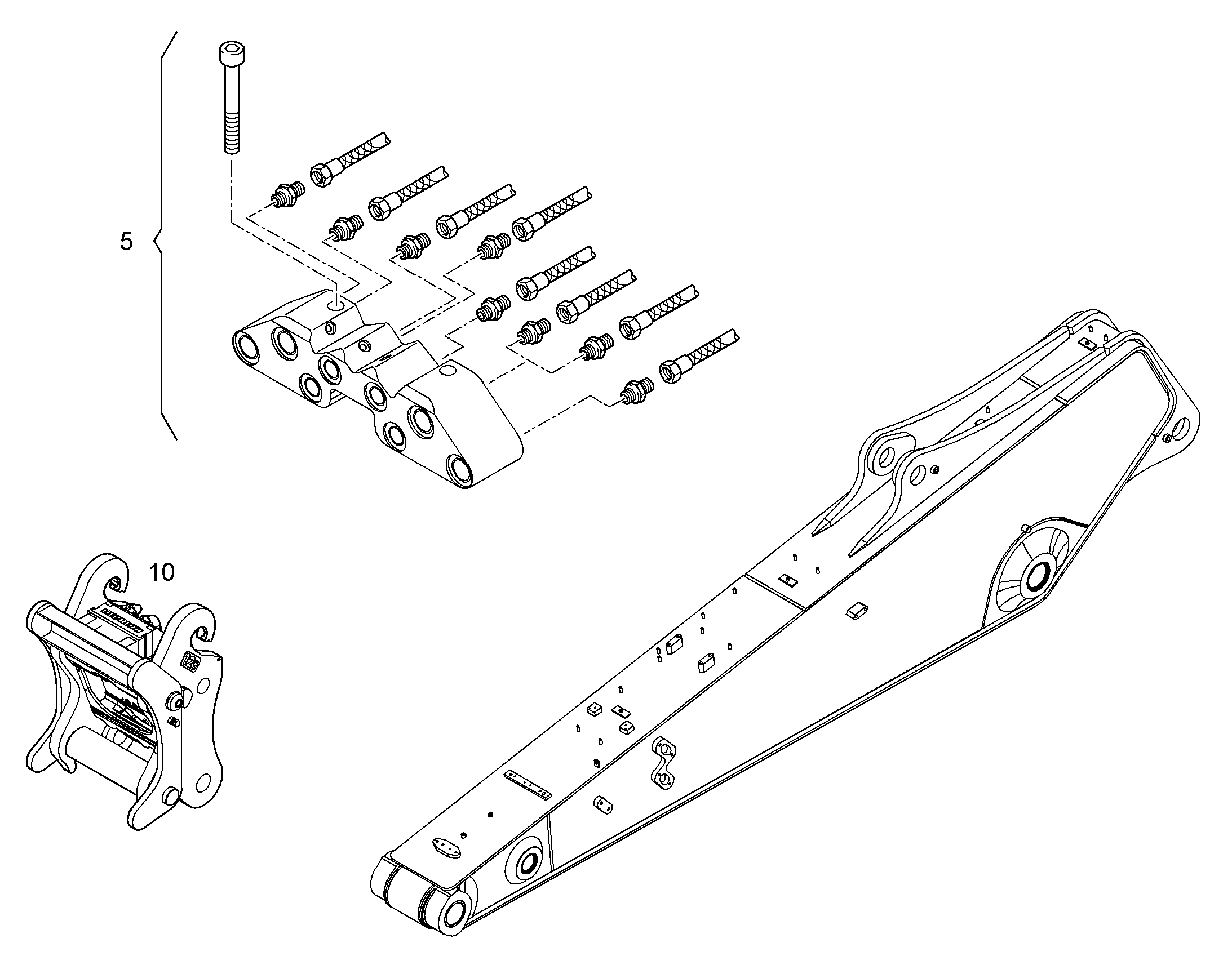 ПРОВОДКА МОНТАЖ AHS 10820323 LIEBHERR