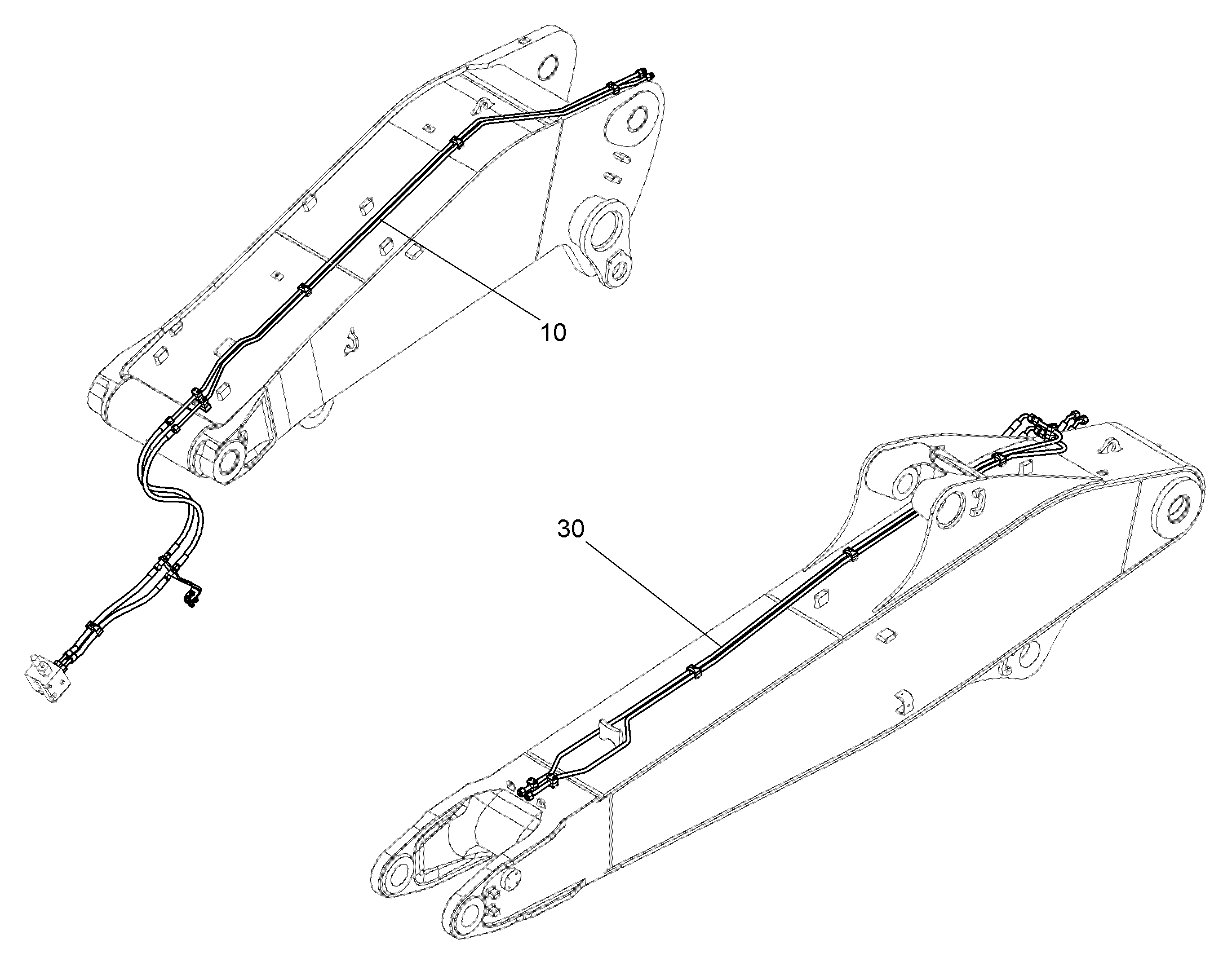 ПРОВОДКА ПРИВОД МЕХ. ПОВОРОТА 10825002 LIEBHERR
