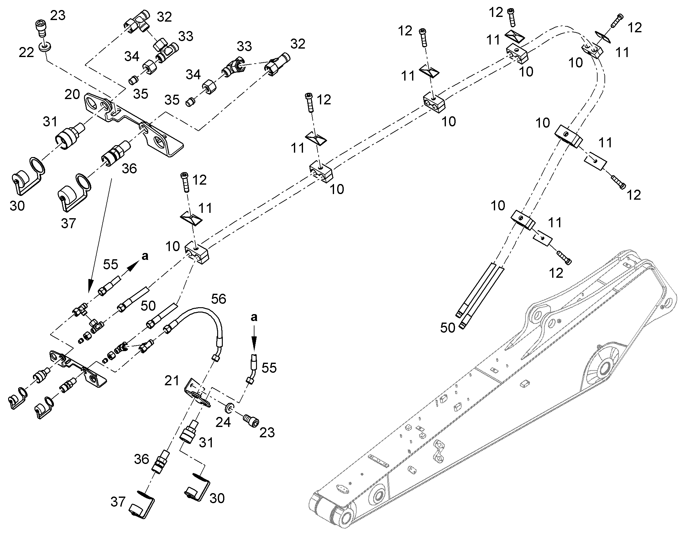 ШЛАНГ 12X5060 11007798 LIEBHERR