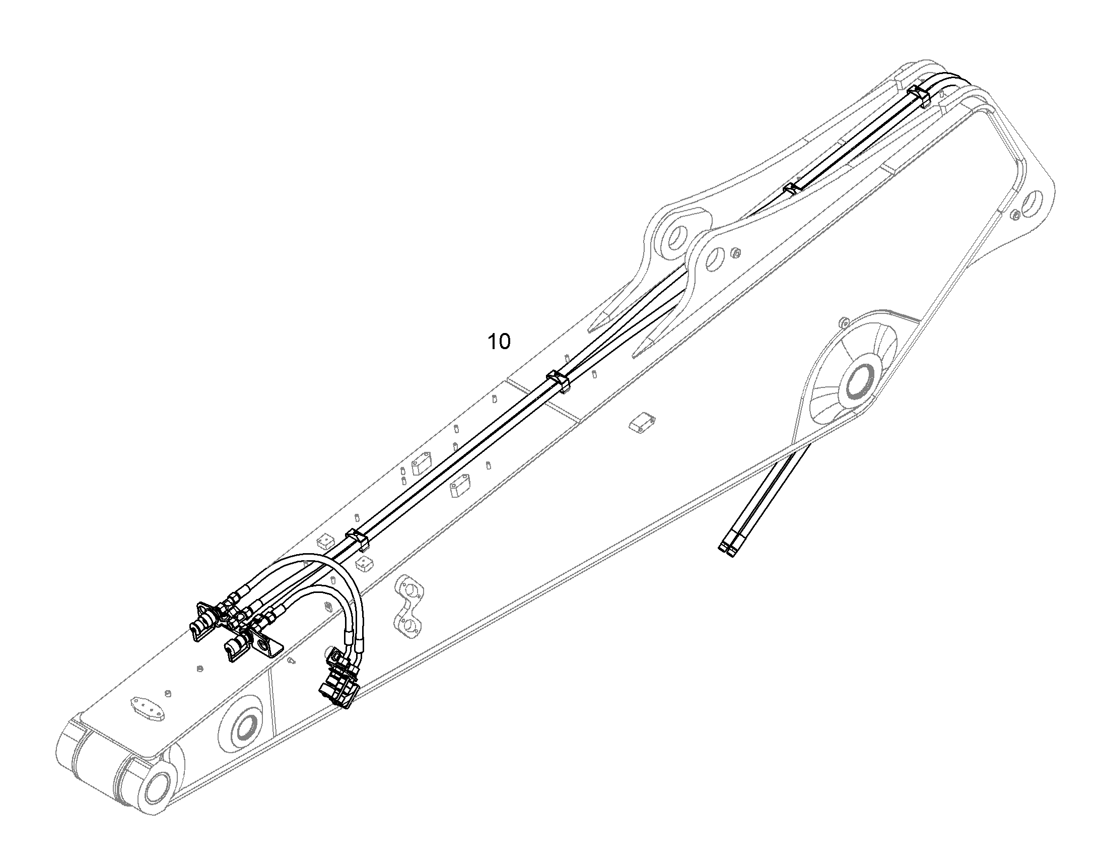 ПРОВОДКА ПРИВОД МЕХ. ПОВОРОТА 10820310 LIEBHERR