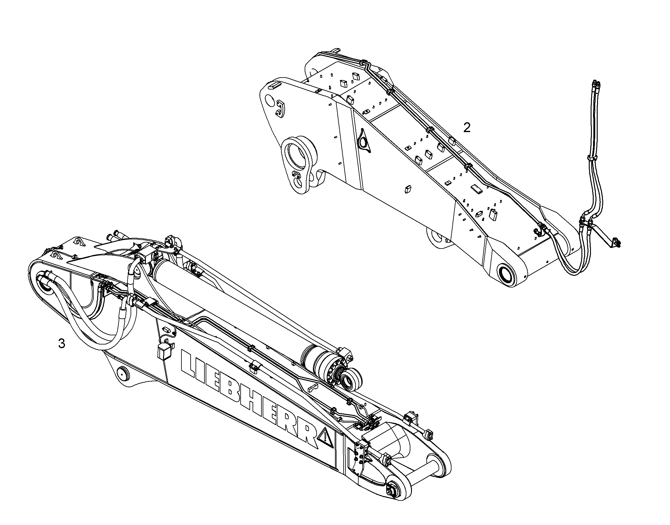 ПРОВОДКА ПРИВОД МЕХ. ПОВОРОТА 10833108 LIEBHERR