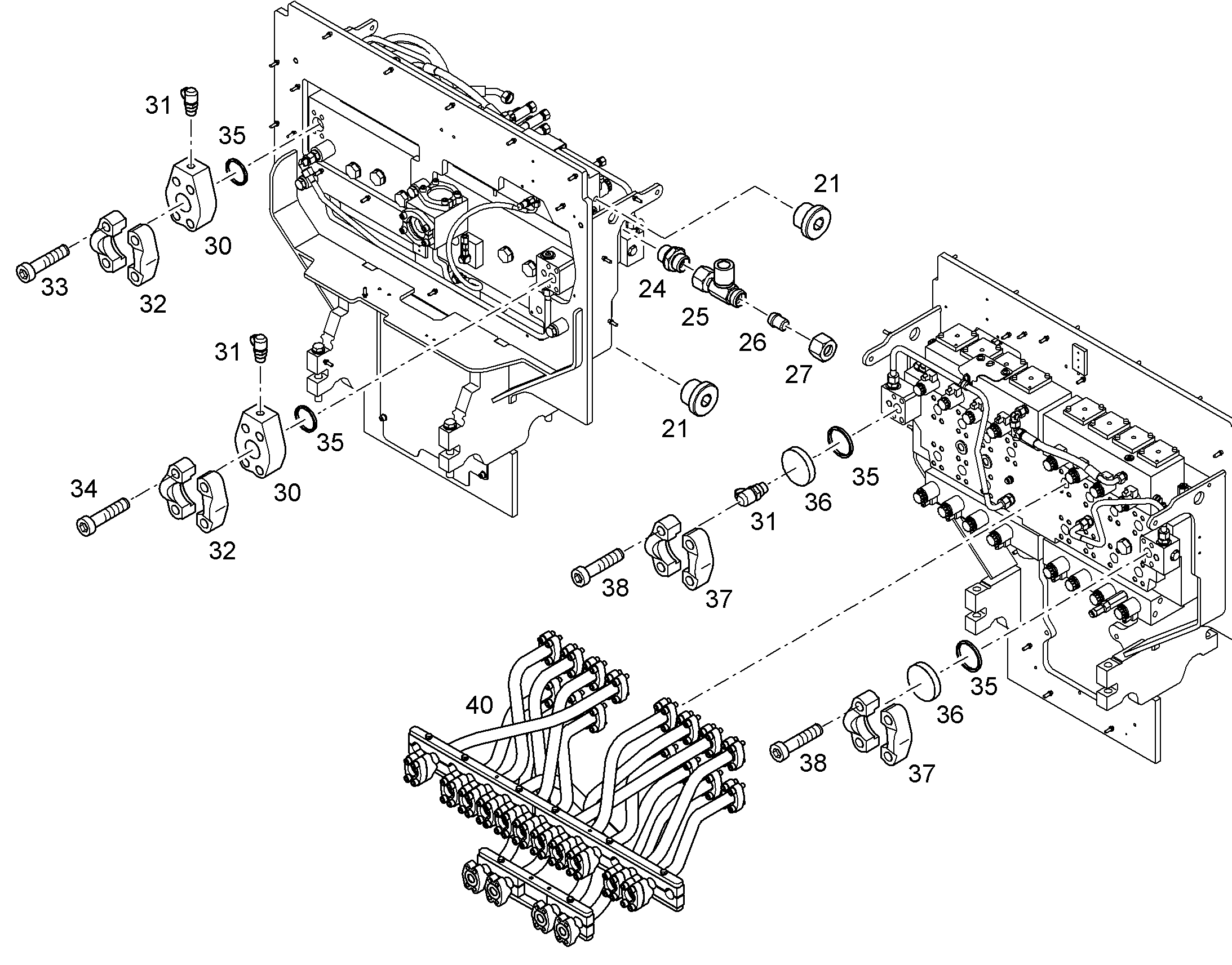 ЛИНИЯ НАПОРНАЯ 10392710 LIEBHERR