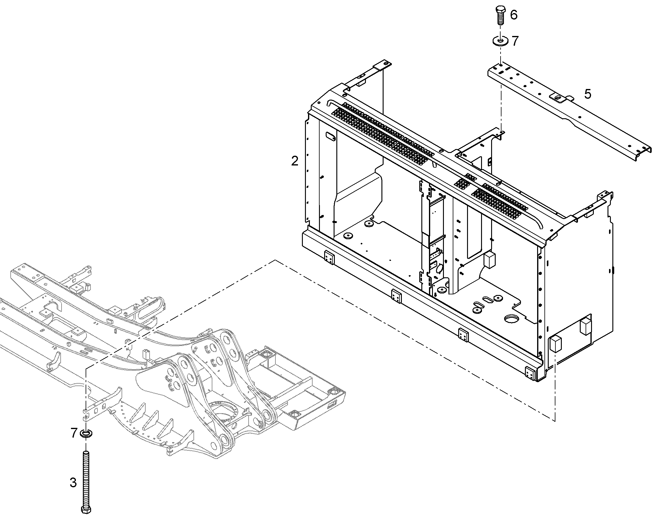 КРЕП. ЧАСТИ БАЧКА РАДИАТОРА 10399673 LIEBHERR