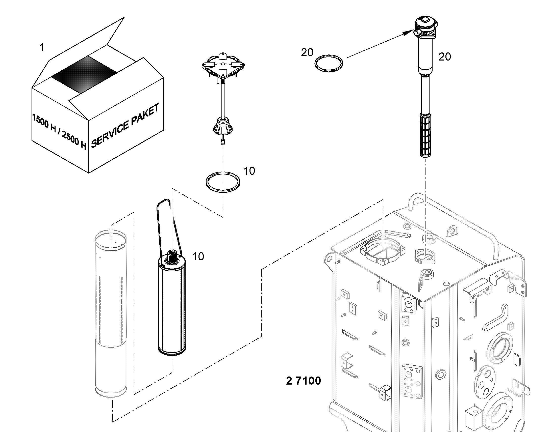 ФИЛЬТРУЮЩИЙ ЭЛЕМЕНТ 60µm 11081571 LIEBHERR