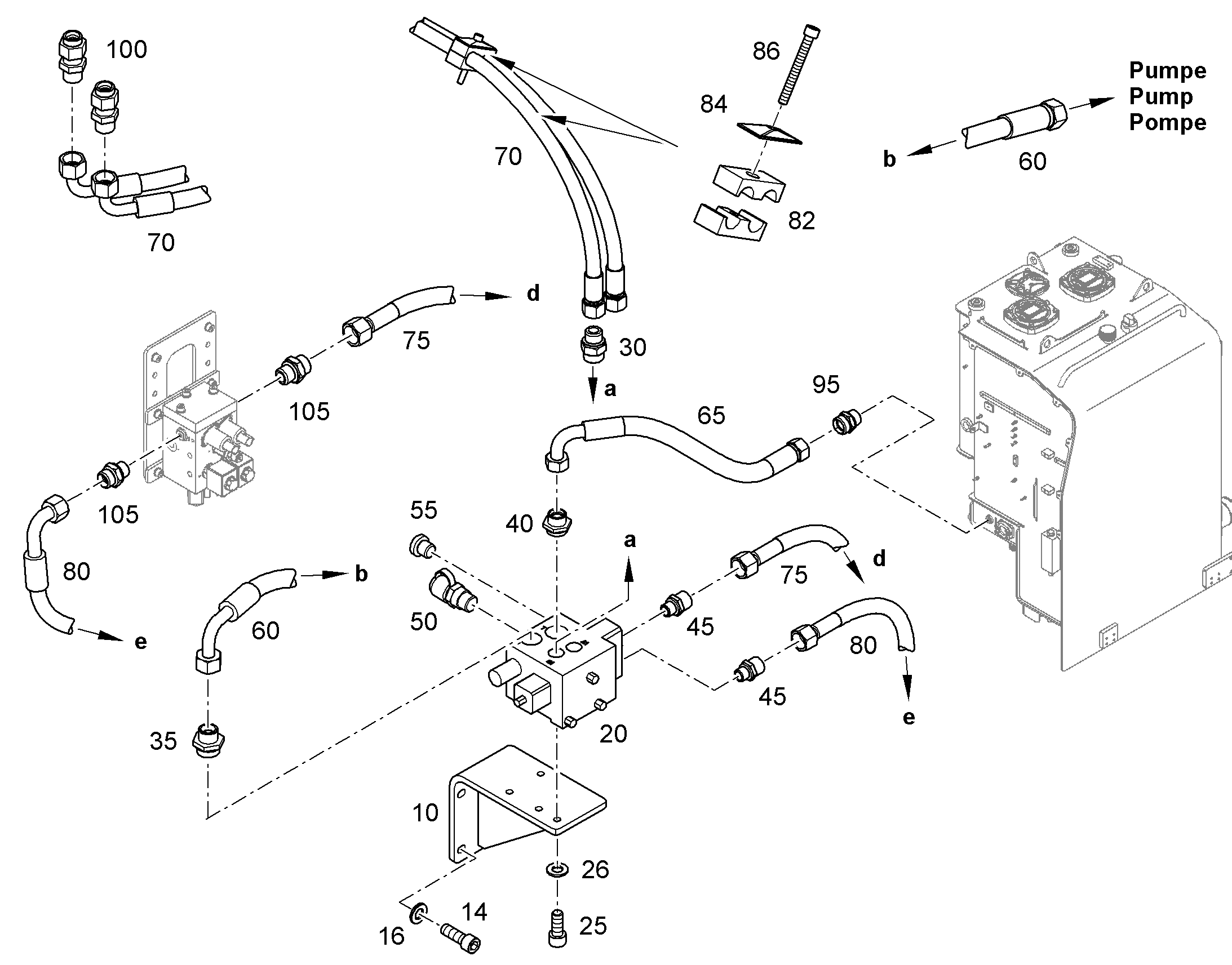 ШЛАНГ 10X1200 10347221 LIEBHERR
