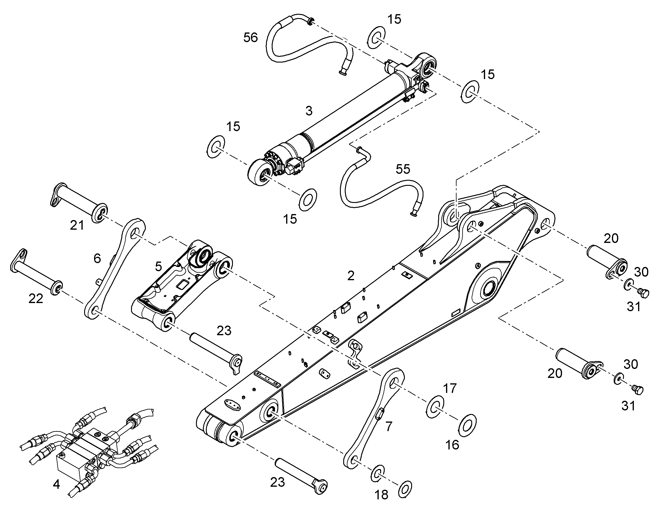 СЕРЬГА СОЕДИНИТЕЛЬНАЯ 10850308 LIEBHERR