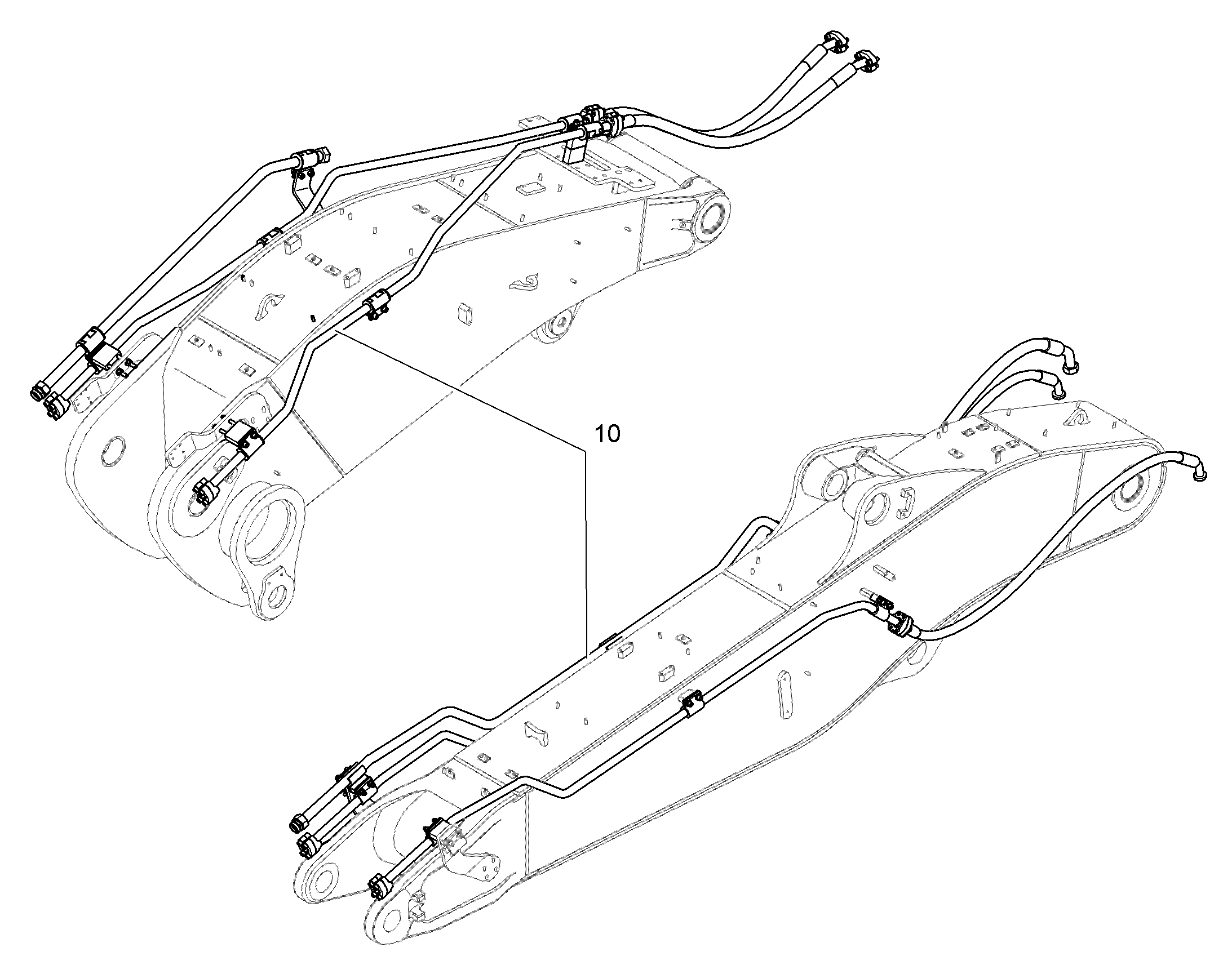 ПРОВОДКА МОНТАЖ AHS 10841206 LIEBHERR