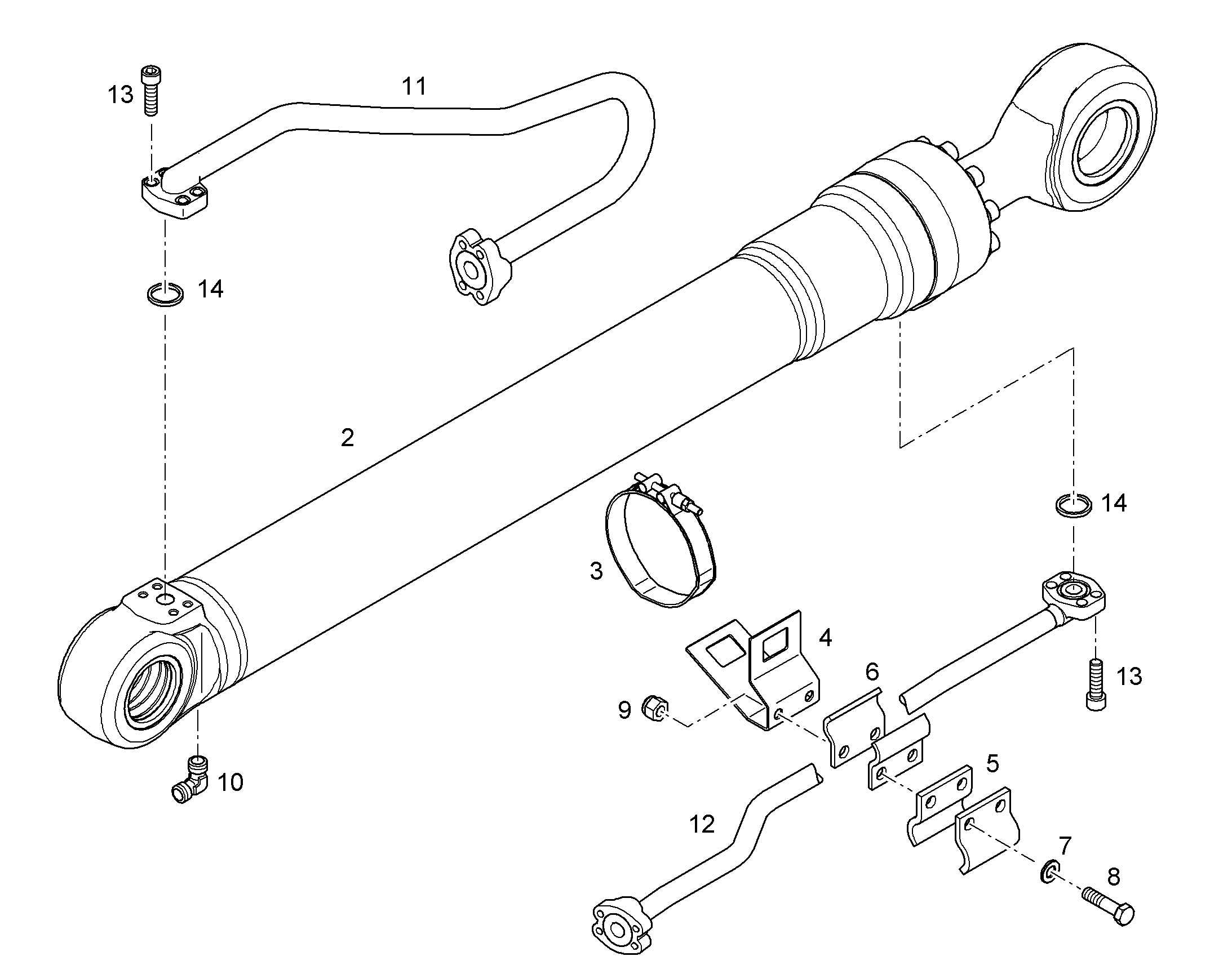 ЗАЩ.ТРУБЫ ПОДЪЕМ.ЦИЛИНДР 10828407 LIEBHERR