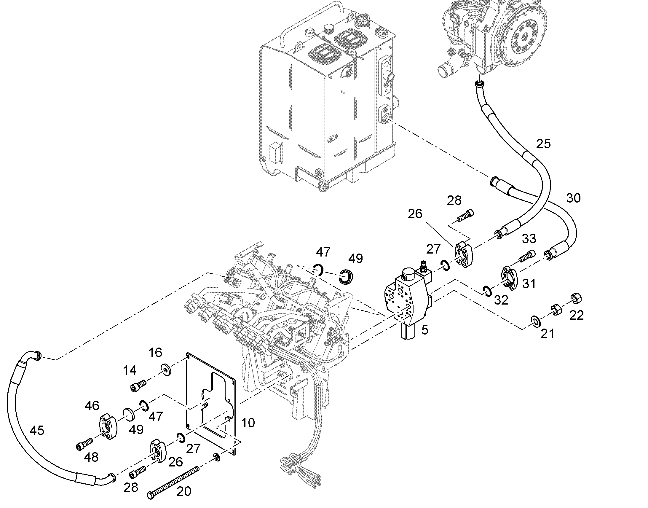 ШЛАНГ 32X1690 11005053 LIEBHERR