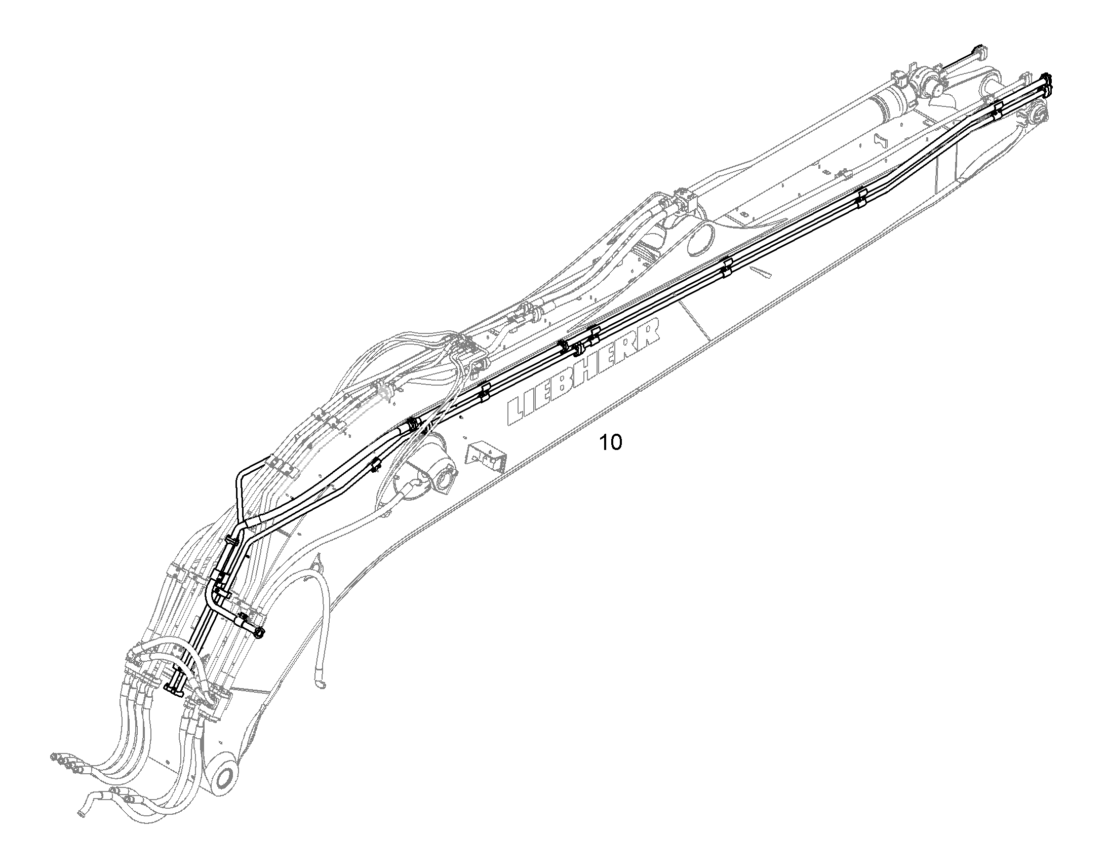 ПРОВОДКА МОНТАЖ AHS 10852301 LIEBHERR