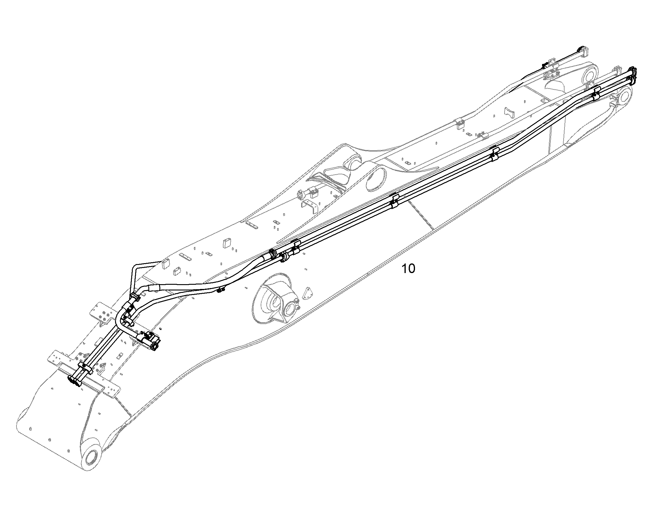 ПРОВОДКА МОНТАЖ AHS 10852886 LIEBHERR