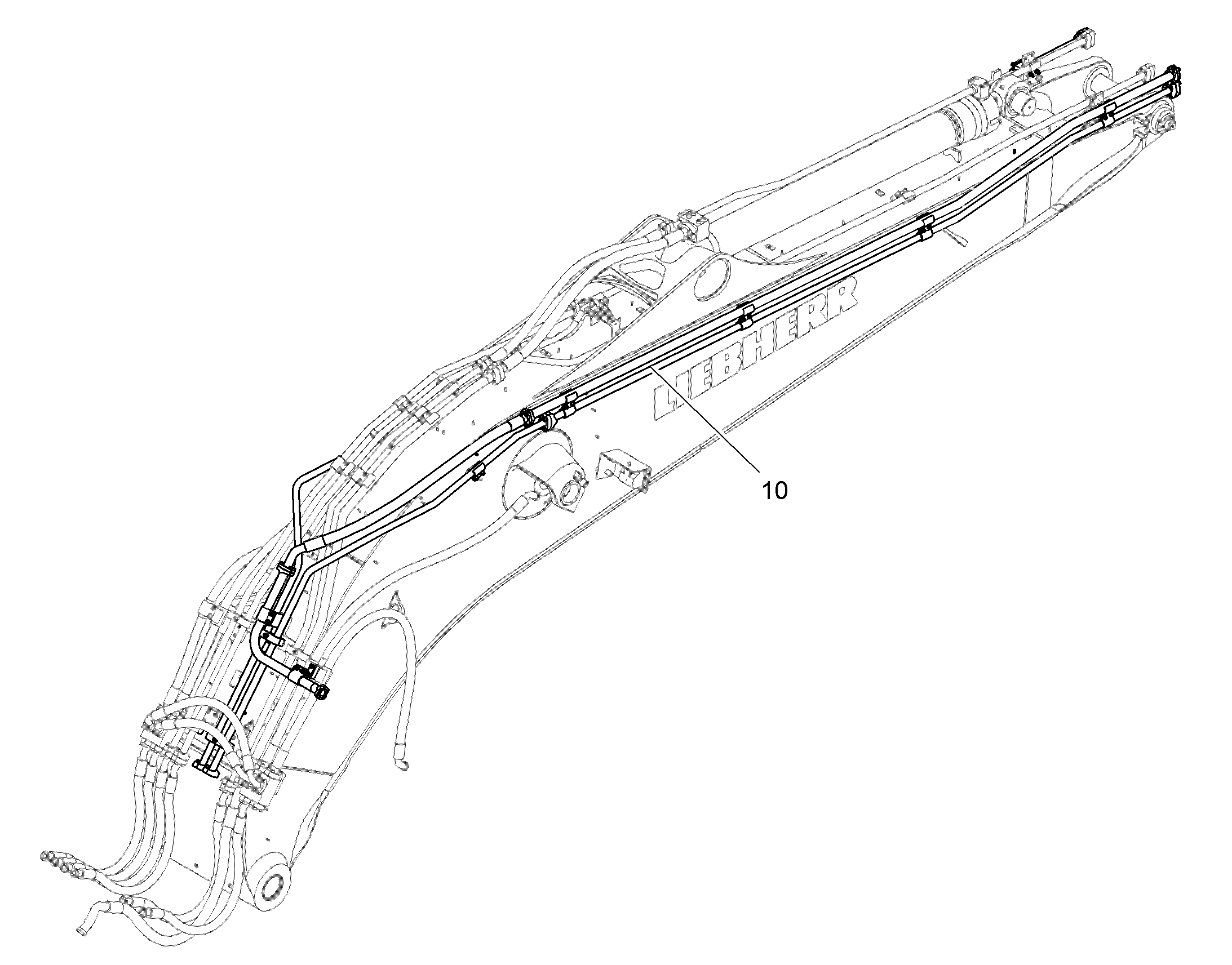 ПРОВОДКА МОНТАЖ AHS 10849989 LIEBHERR