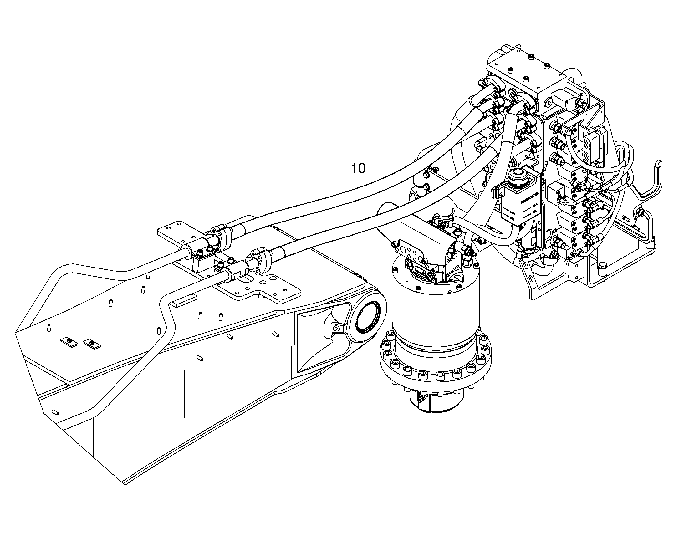 ГИДРАВЛИЧЕСКАЯ СИСТЕМА 10839927 LIEBHERR