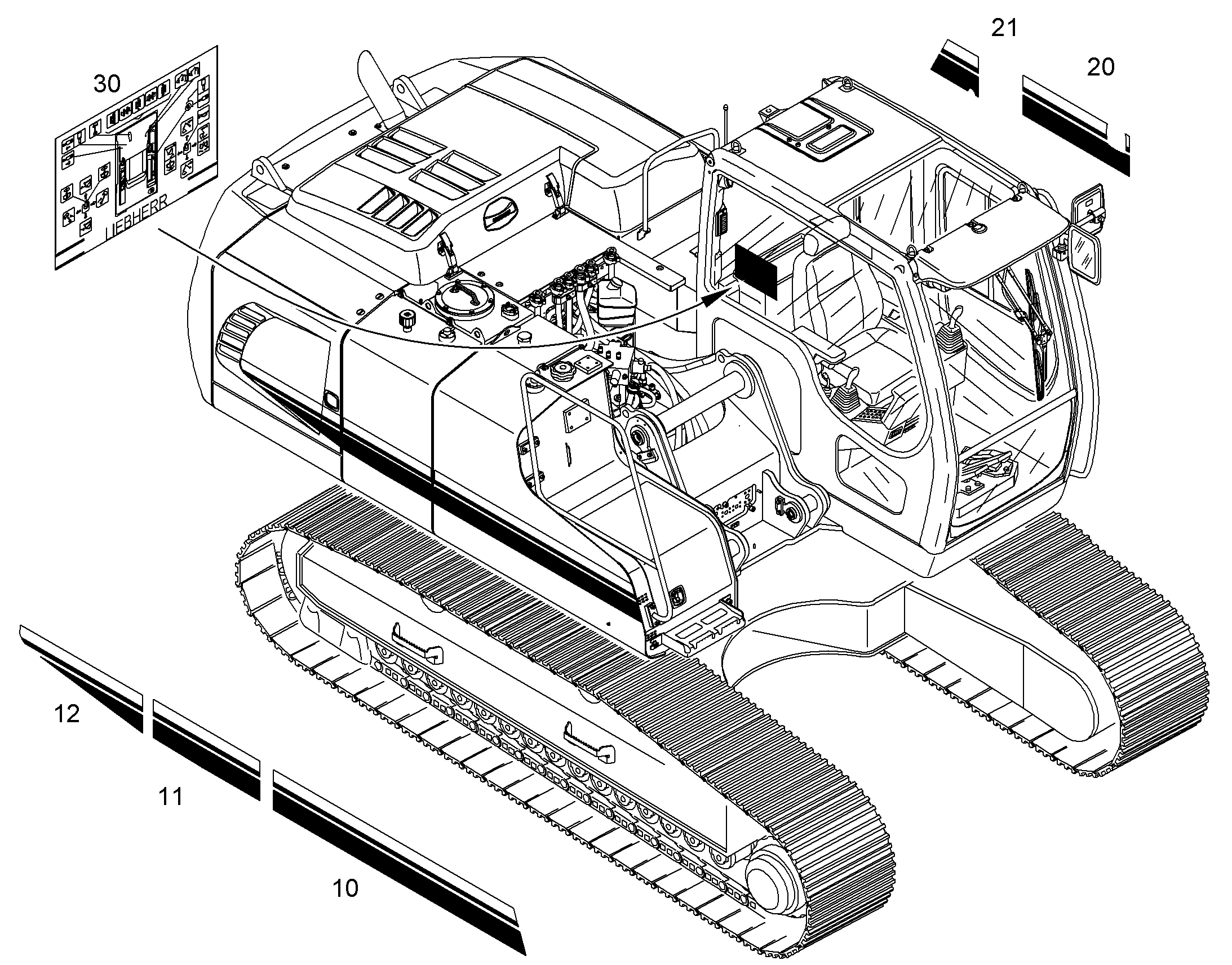 ТАБЛИЧКА 10848839 LIEBHERR