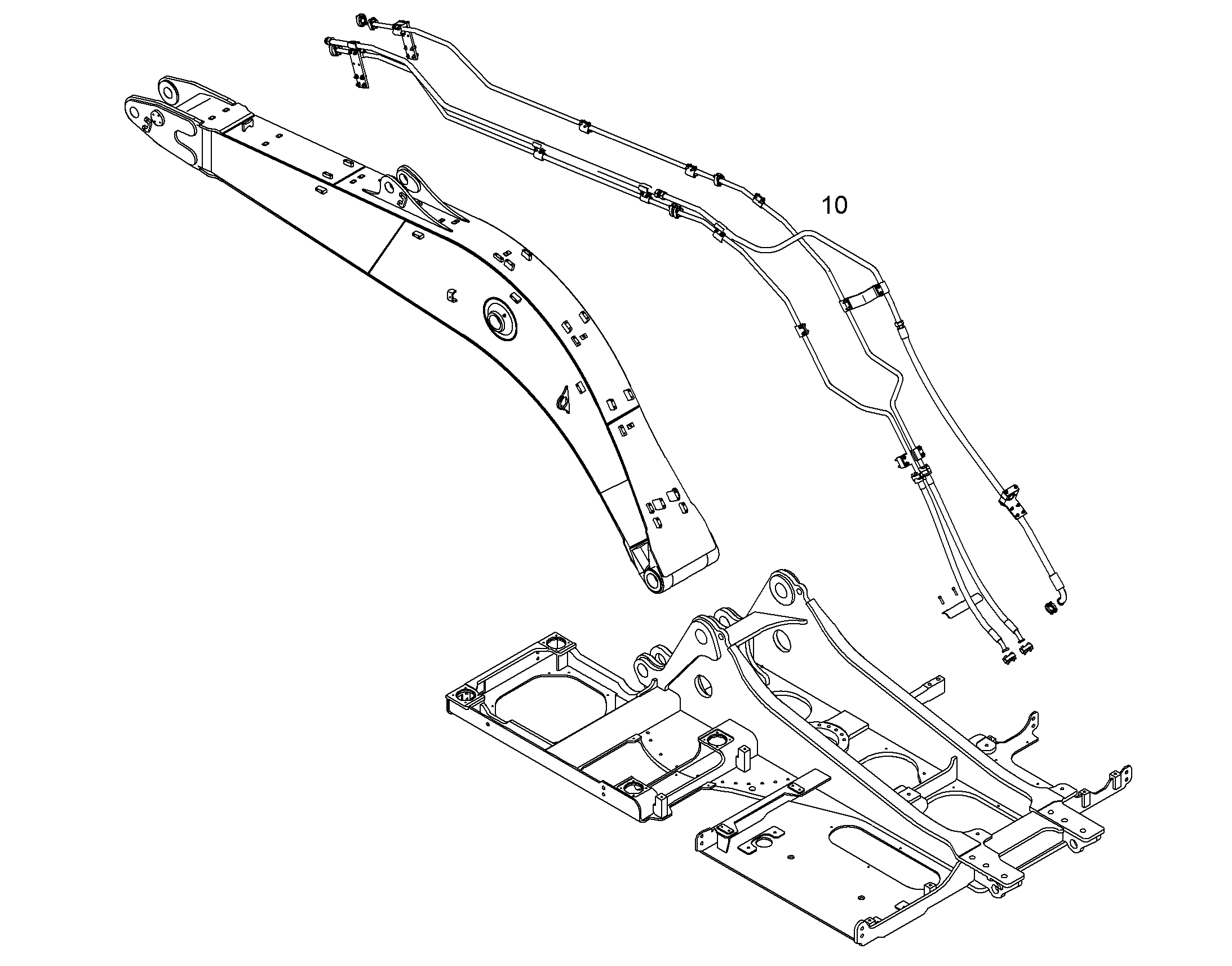 ПРОВОДКА МОНТАЖ AHS 10380591 LIEBHERR
